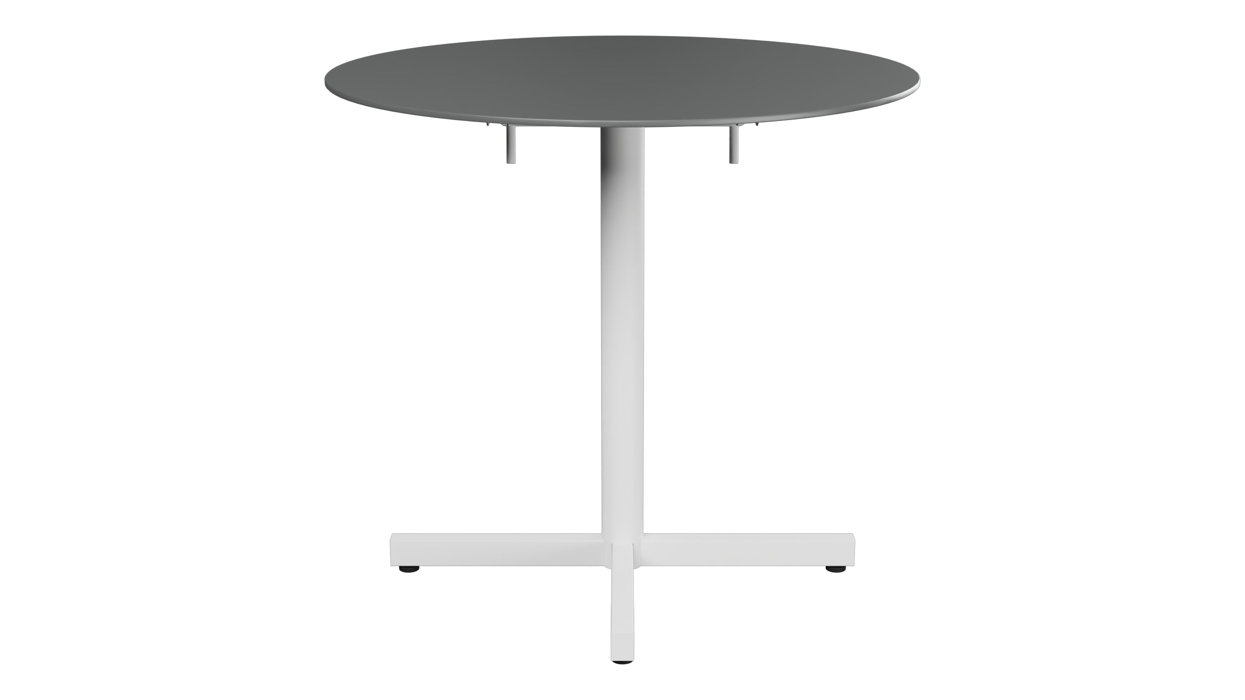 Luzern Glasfaser-Gartentisch Decor ø80 klappbar in Graphit präsentiert im Onlineshop von KAQTU Design AG. Gartentisch ist von Schaffner