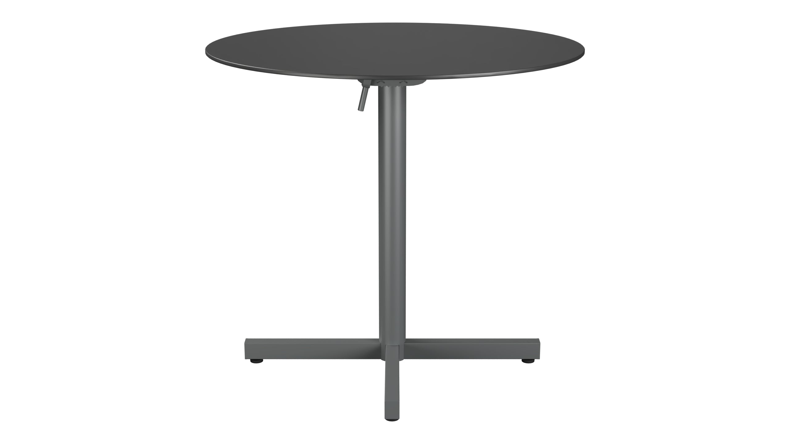 Luzern Glasfaser-Gartentisch Decor ø80 klappbar in Anthrazit präsentiert im Onlineshop von KAQTU Design AG. Gartentisch ist von Schaffner