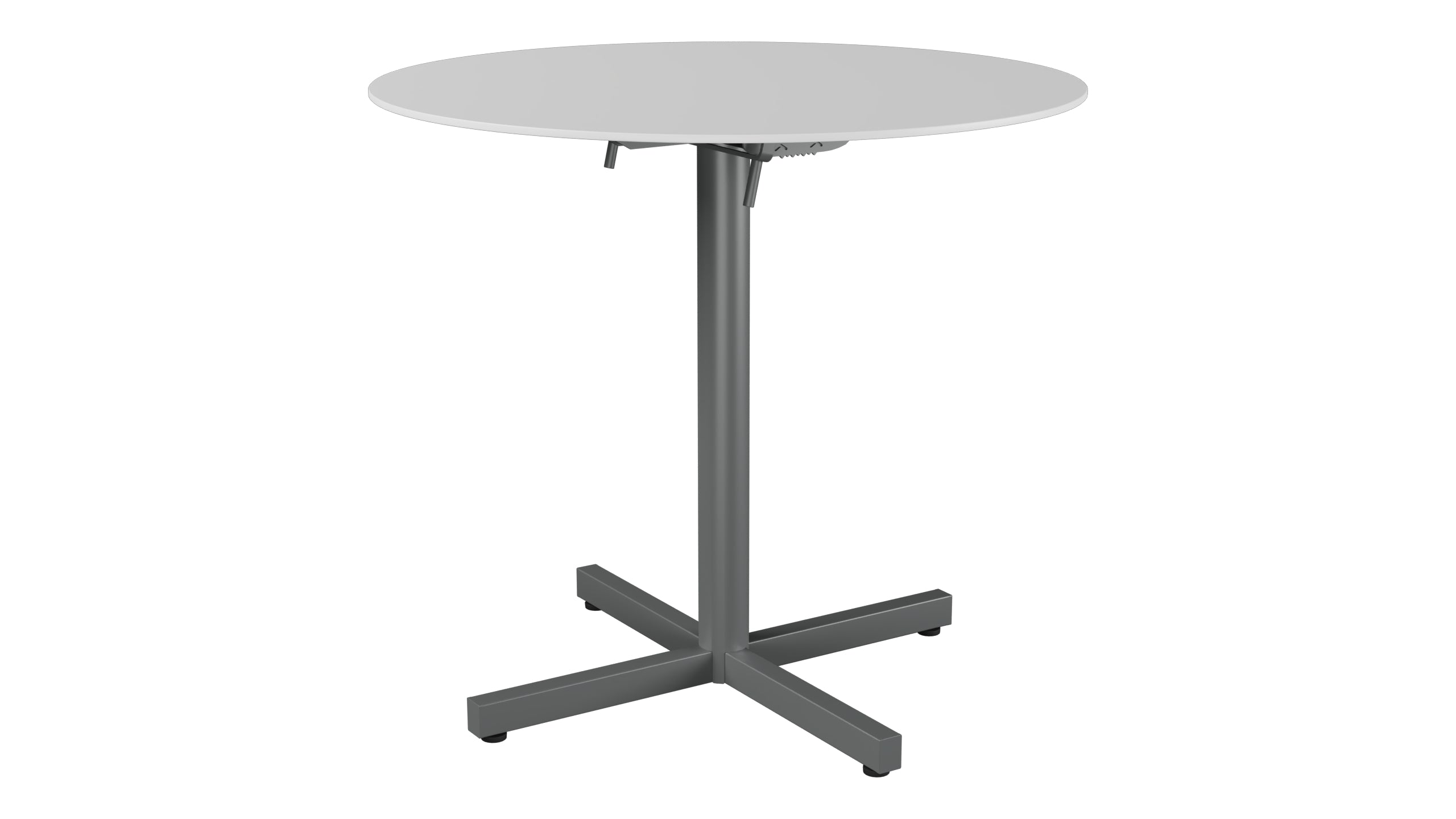 Luzern Glasfaser-Gartentisch Decor ø80 klappbar in Weiss präsentiert im Onlineshop von KAQTU Design AG. Gartentisch ist von Schaffner