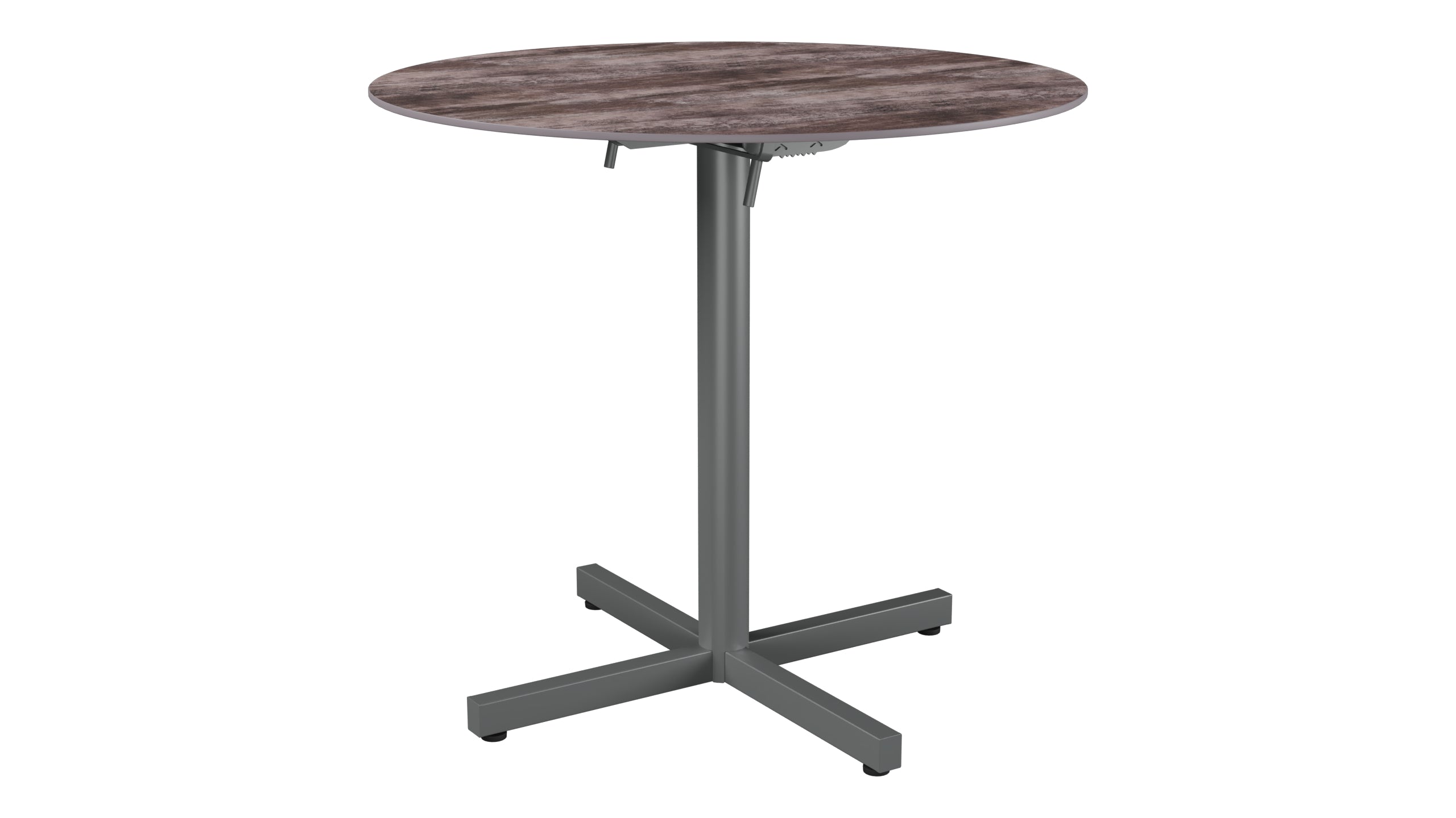Luzern Glasfaser-Gartentisch Decor ø80 klappbar in Stromboli dunkel präsentiert im Onlineshop von KAQTU Design AG. Gartentisch ist von Schaffner