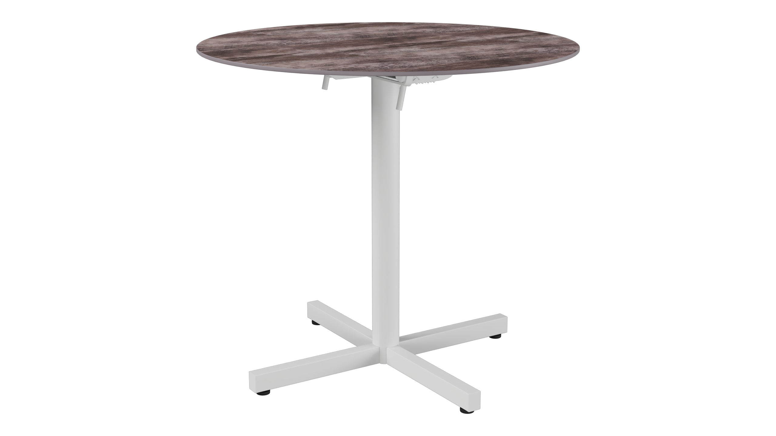 Luzern Glasfaser-Gartentisch Decor ø80 klappbar in Stromboli dunkel präsentiert im Onlineshop von KAQTU Design AG. Gartentisch ist von Schaffner