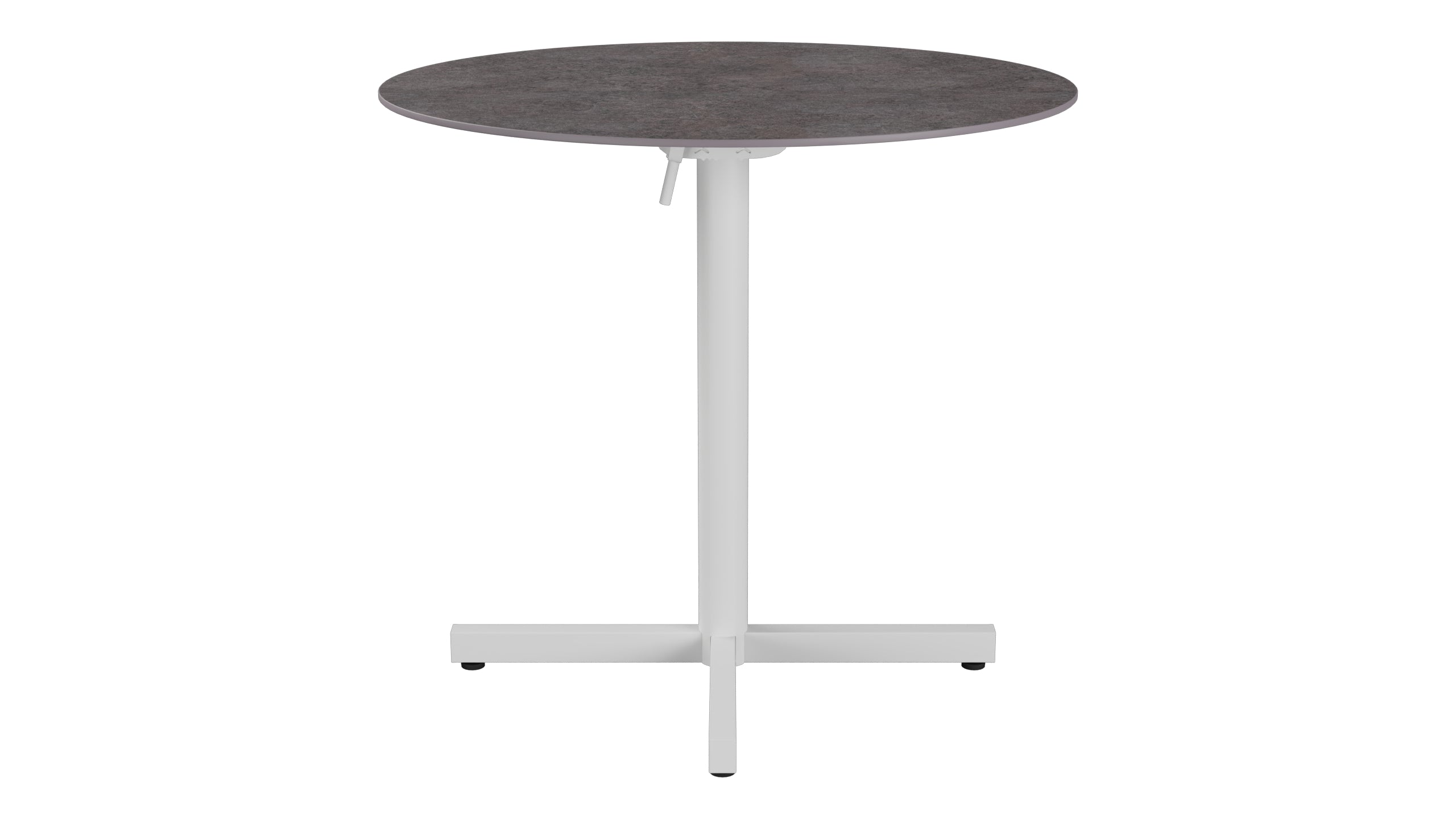 Luzern Glasfaser-Gartentisch Decor ø80 klappbar in Cooperfield präsentiert im Onlineshop von KAQTU Design AG. Gartentisch ist von Schaffner