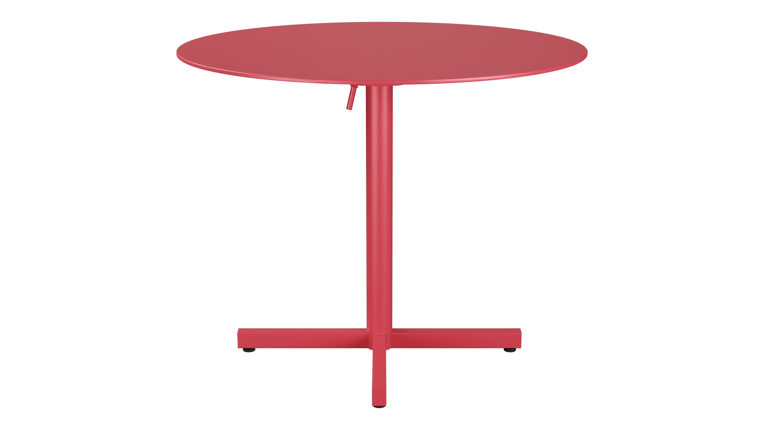Luzern Glasfaser-Gartentisch Decor ø90 klappbar in Ahornrot präsentiert im Onlineshop von KAQTU Design AG. Gartentisch ist von Schaffner
