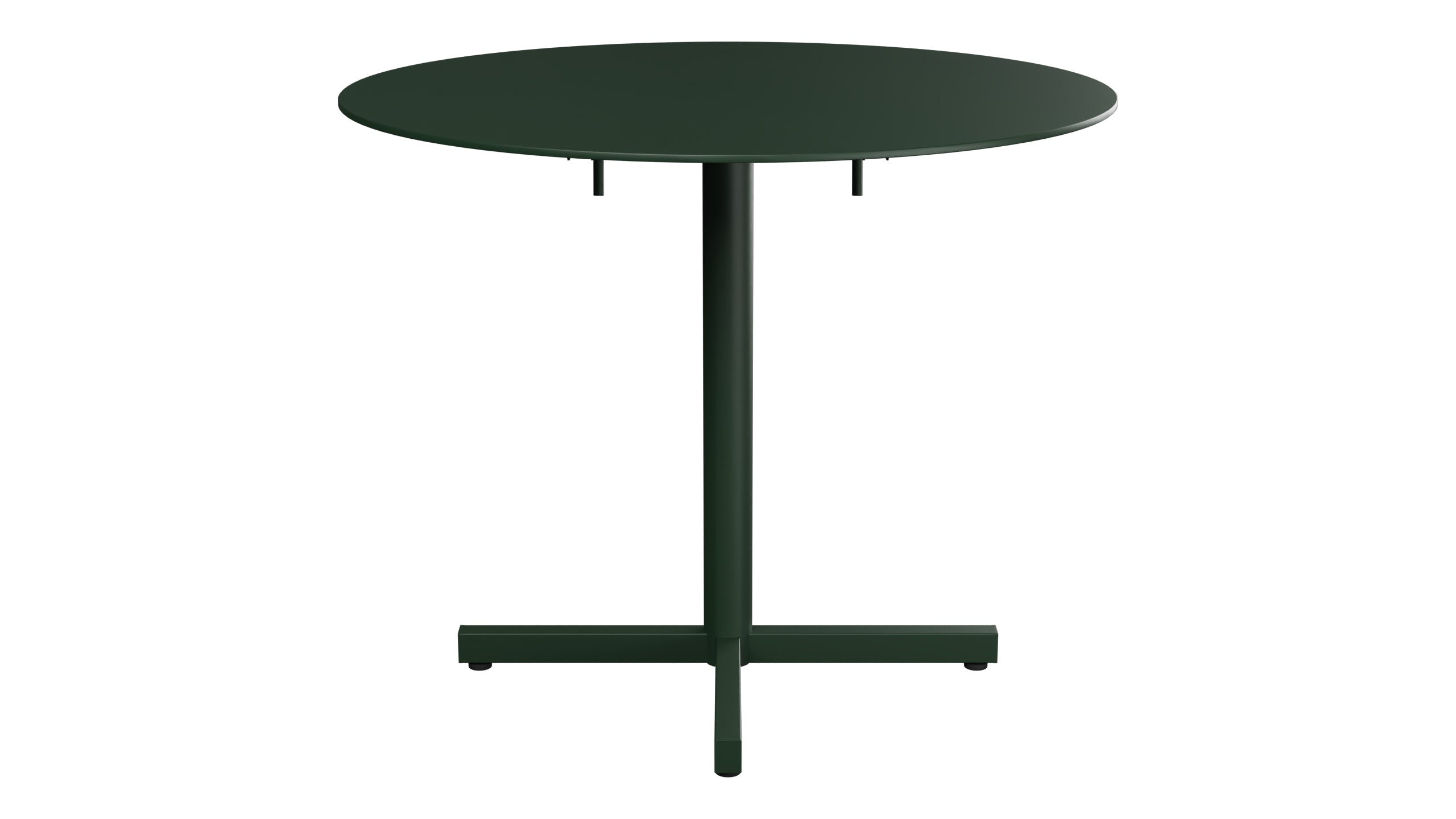 Luzern Glasfaser-Gartentisch Decor ø90 klappbar in Tannengrün präsentiert im Onlineshop von KAQTU Design AG. Gartentisch ist von Schaffner