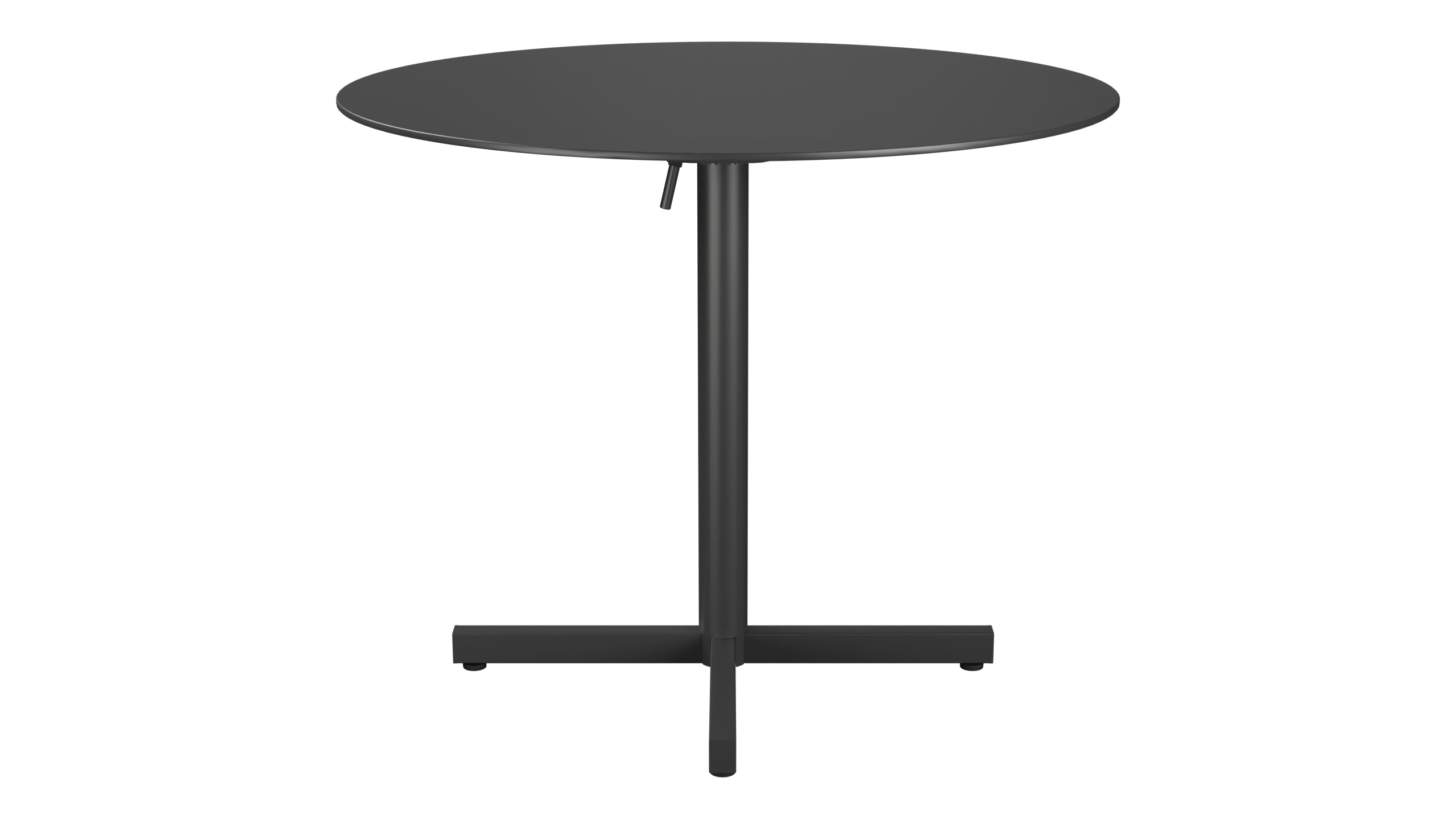 Luzern Glasfaser-Gartentisch Decor ø90 klappbar in Anthrazit präsentiert im Onlineshop von KAQTU Design AG. Gartentisch ist von Schaffner