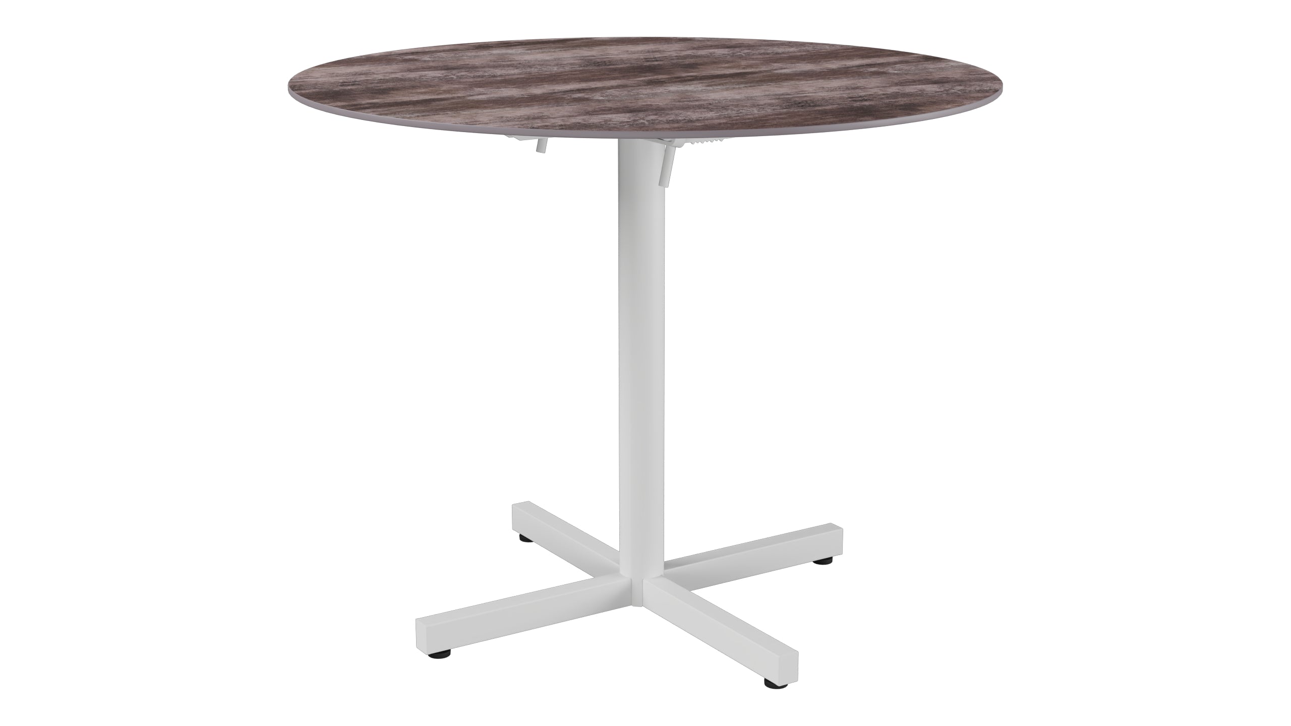 Luzern Glasfaser-Gartentisch Decor ø90 klappbar in Stromboli dunkel präsentiert im Onlineshop von KAQTU Design AG. Gartentisch ist von Schaffner