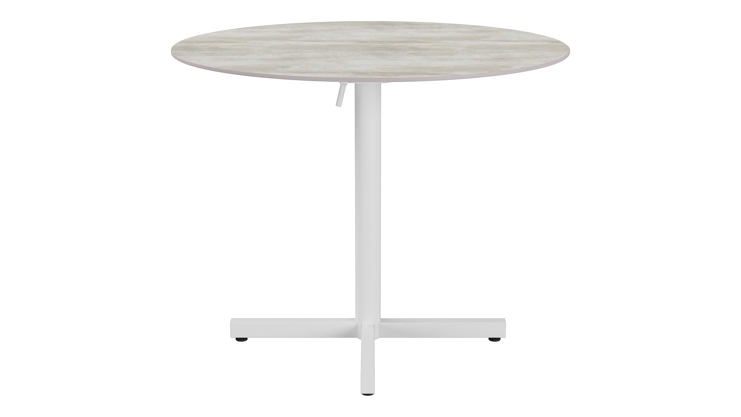 Luzern Glasfaser-Gartentisch Decor ø90 klappbar in Stromboli hell präsentiert im Onlineshop von KAQTU Design AG. Gartentisch ist von Schaffner