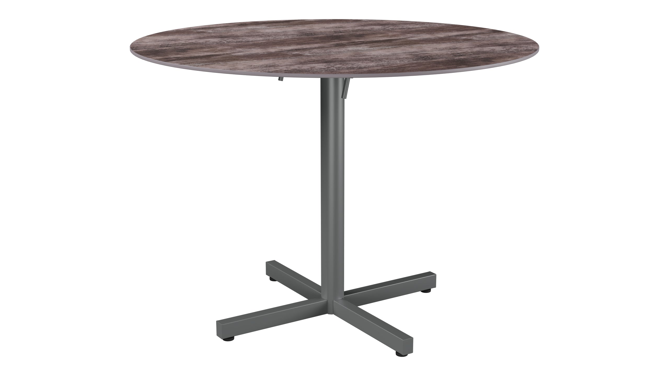 Luzern Glasfaser-Gartentisch Decor ø100 klappbar in Stromboli dunkel präsentiert im Onlineshop von KAQTU Design AG. Gartentisch ist von Schaffner