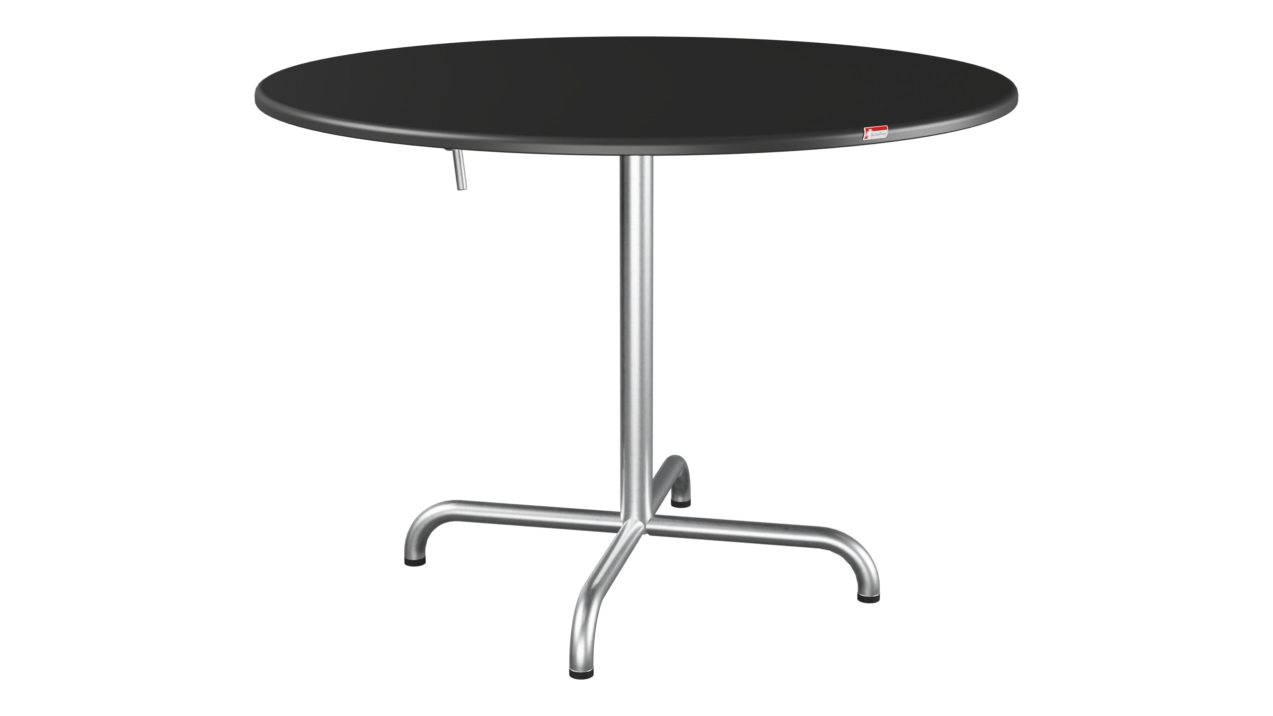 Davos Glasfaser-Gartentisch ø100 klappbar in Anthrazit präsentiert im Onlineshop von KAQTU Design AG. Gartentisch ist von Schaffner