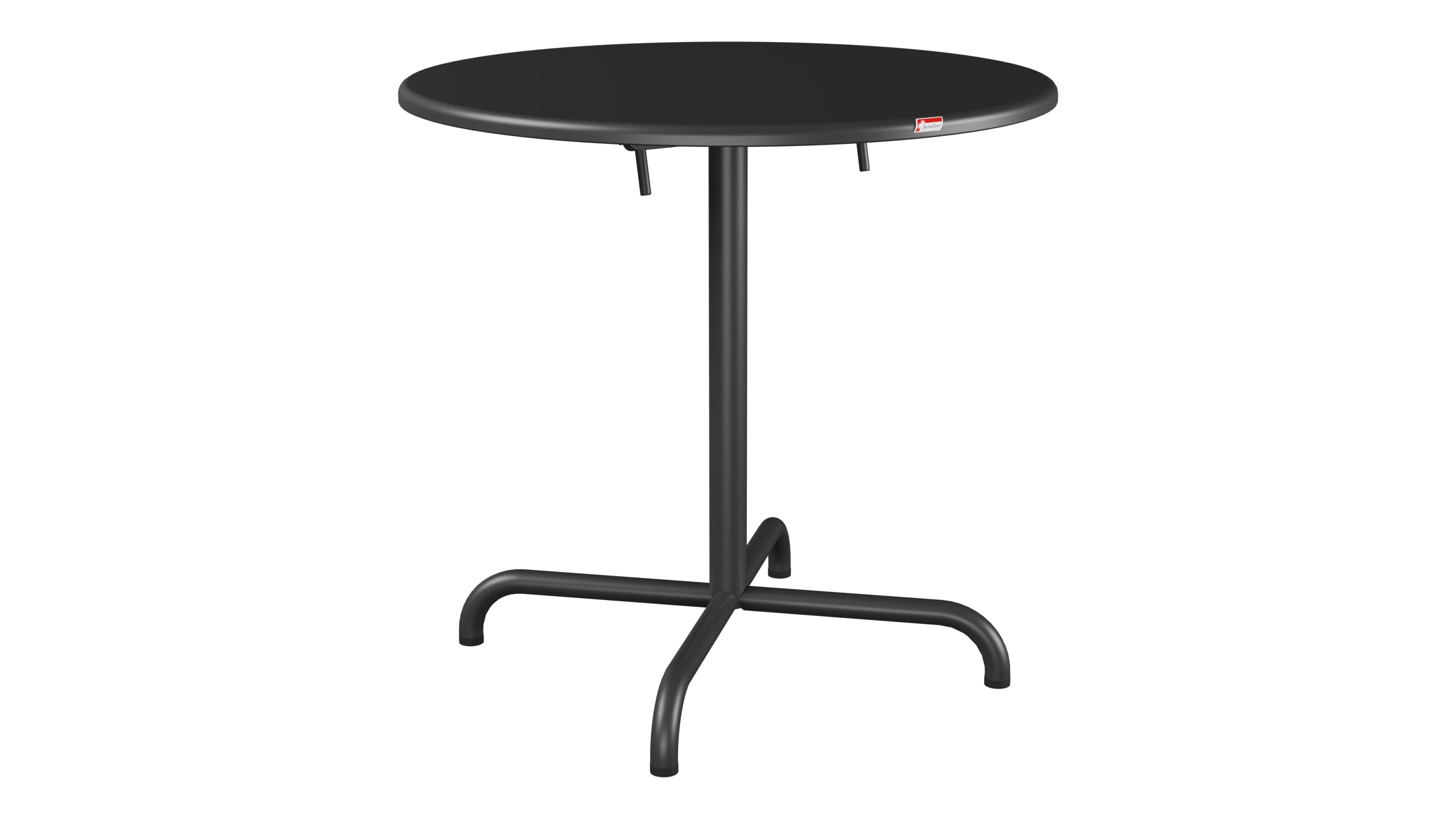Davos Glasfaser-Gartentisch ø75 klappbar in Anthrazit präsentiert im Onlineshop von KAQTU Design AG. Gartentisch ist von Schaffner