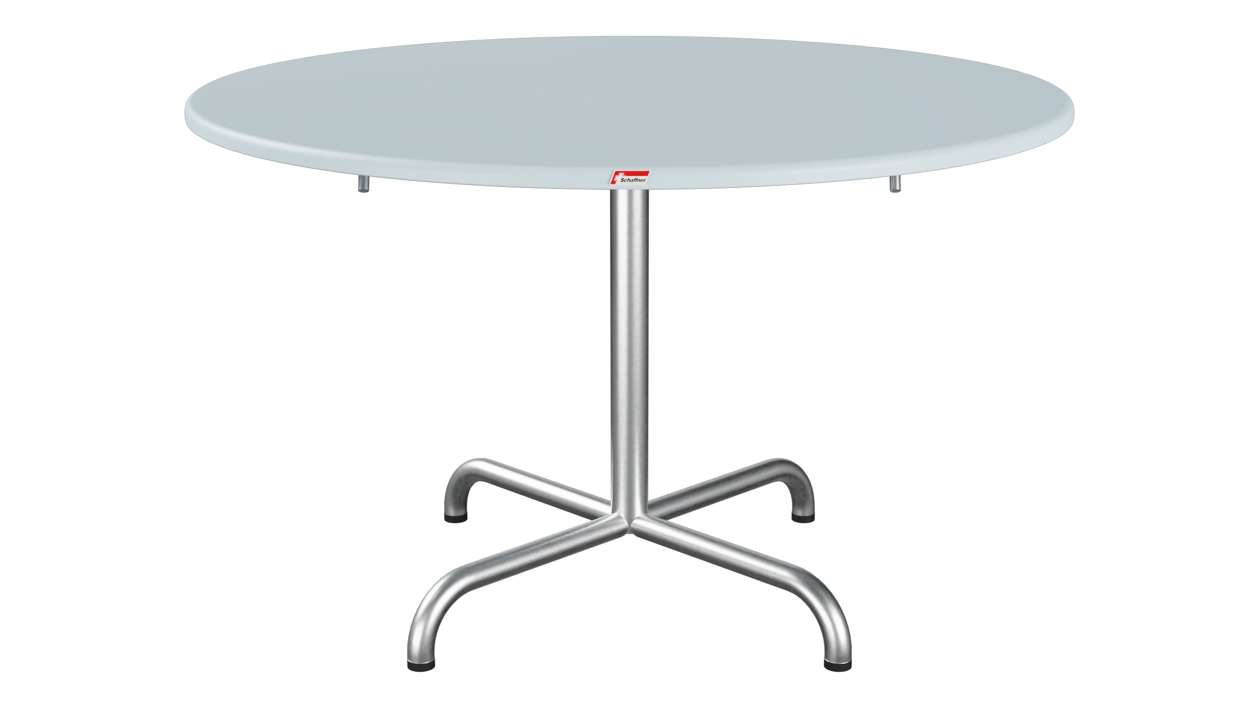 Davos Glasfaser-Salontisch ø100 / 62 klappbar in Pastellblau präsentiert im Onlineshop von KAQTU Design AG. Beistelltisch Outdoor ist von Schaffner