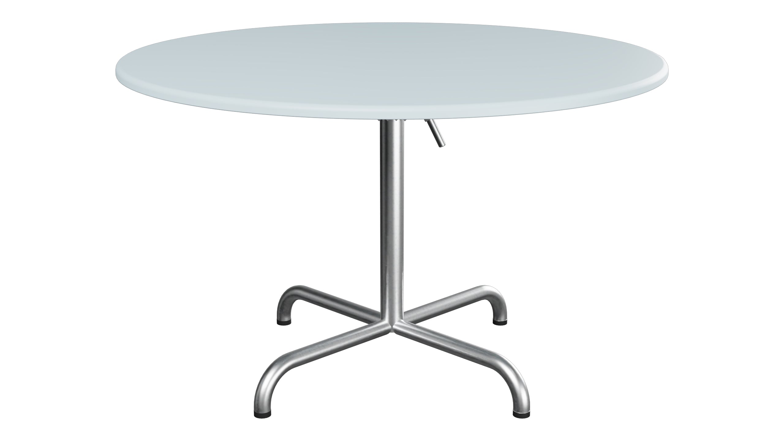 Davos Glasfaser-Salontisch ø100 / 62 klappbar in Pastellblau präsentiert im Onlineshop von KAQTU Design AG. Beistelltisch Outdoor ist von Schaffner