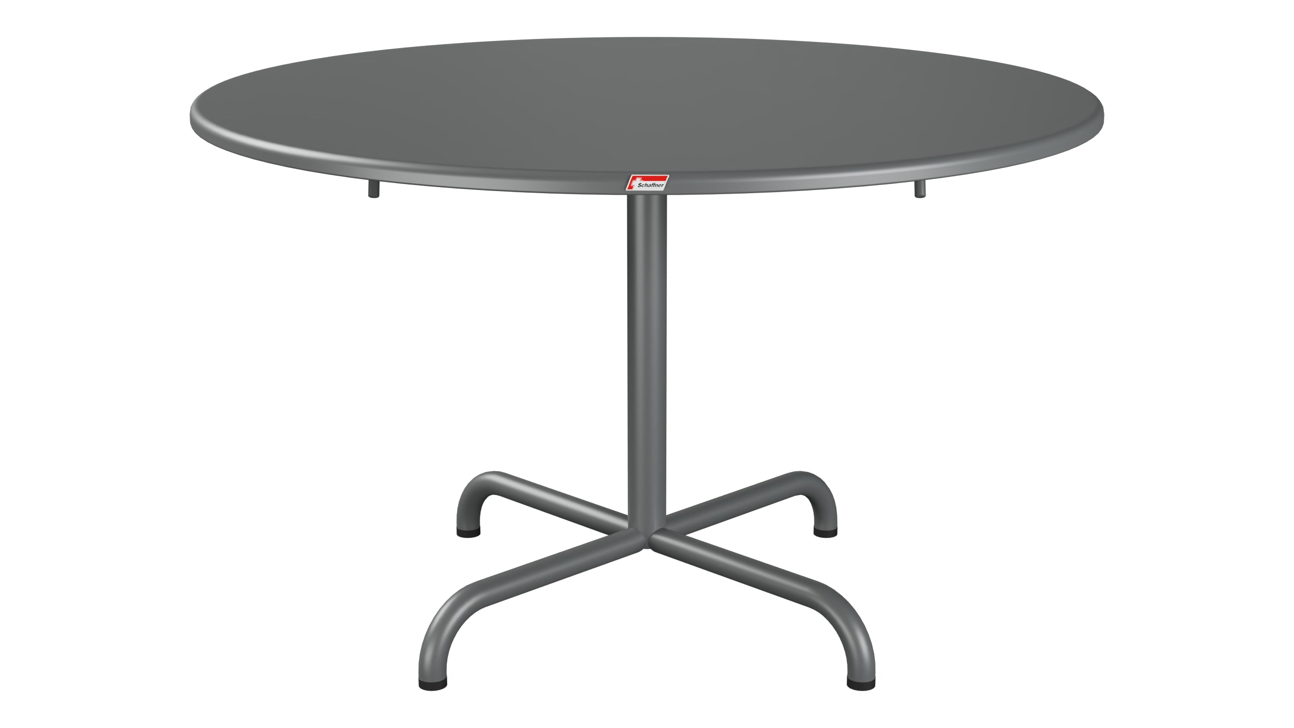 Davos Glasfaser-Salontisch ø100 / 62 klappbar in Graphit präsentiert im Onlineshop von KAQTU Design AG. Beistelltisch Outdoor ist von Schaffner