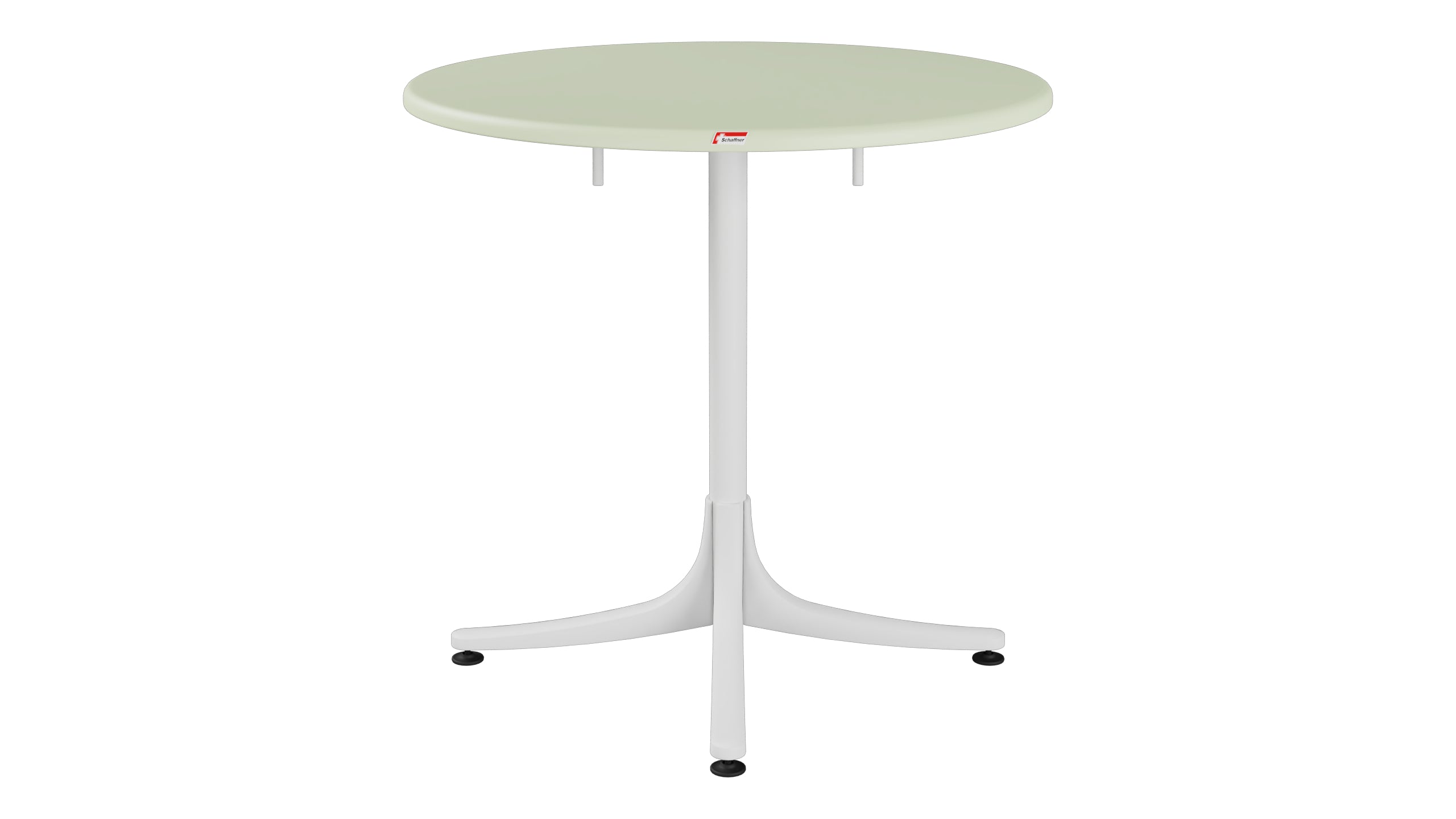 Schaffhausen Glasfaser-Gartentisch ø75 klappbar in Pastellgrün präsentiert im Onlineshop von KAQTU Design AG. Gartentisch ist von Schaffner