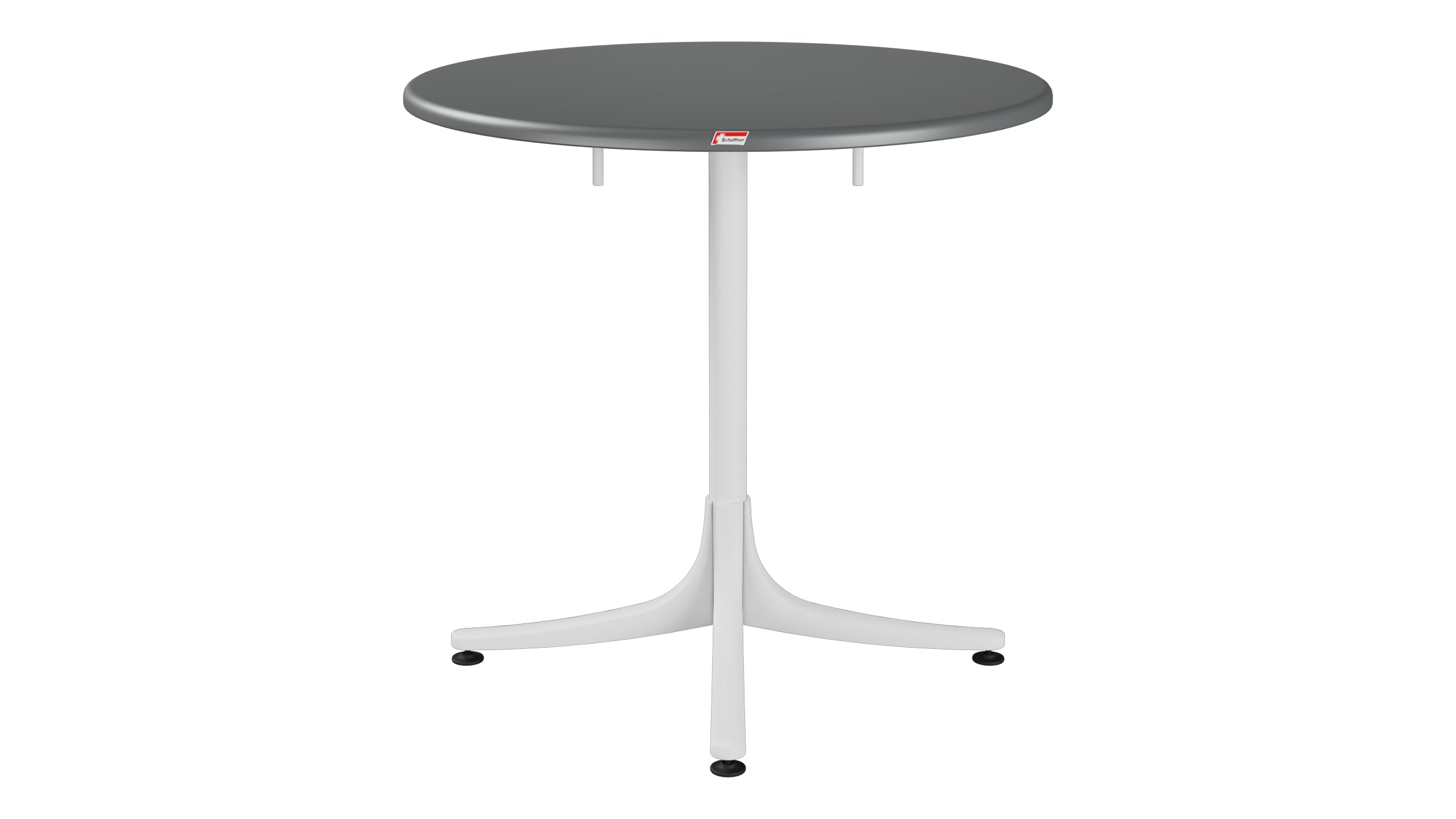Schaffhausen Glasfaser-Gartentisch ø75 klappbar in Graphit präsentiert im Onlineshop von KAQTU Design AG. Gartentisch ist von Schaffner