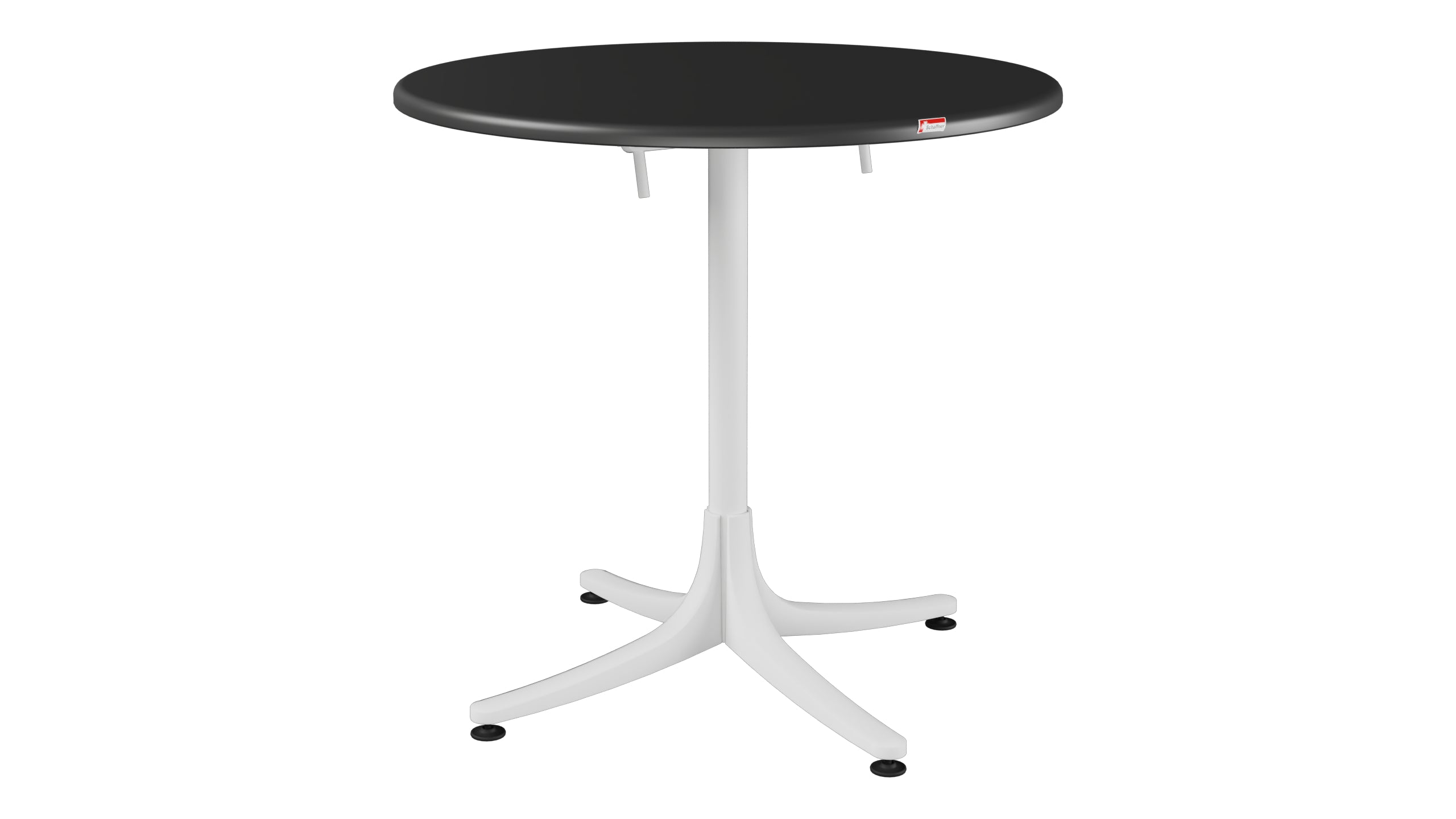 Schaffhausen Glasfaser-Gartentisch ø75 klappbar in Anthrazit präsentiert im Onlineshop von KAQTU Design AG. Gartentisch ist von Schaffner