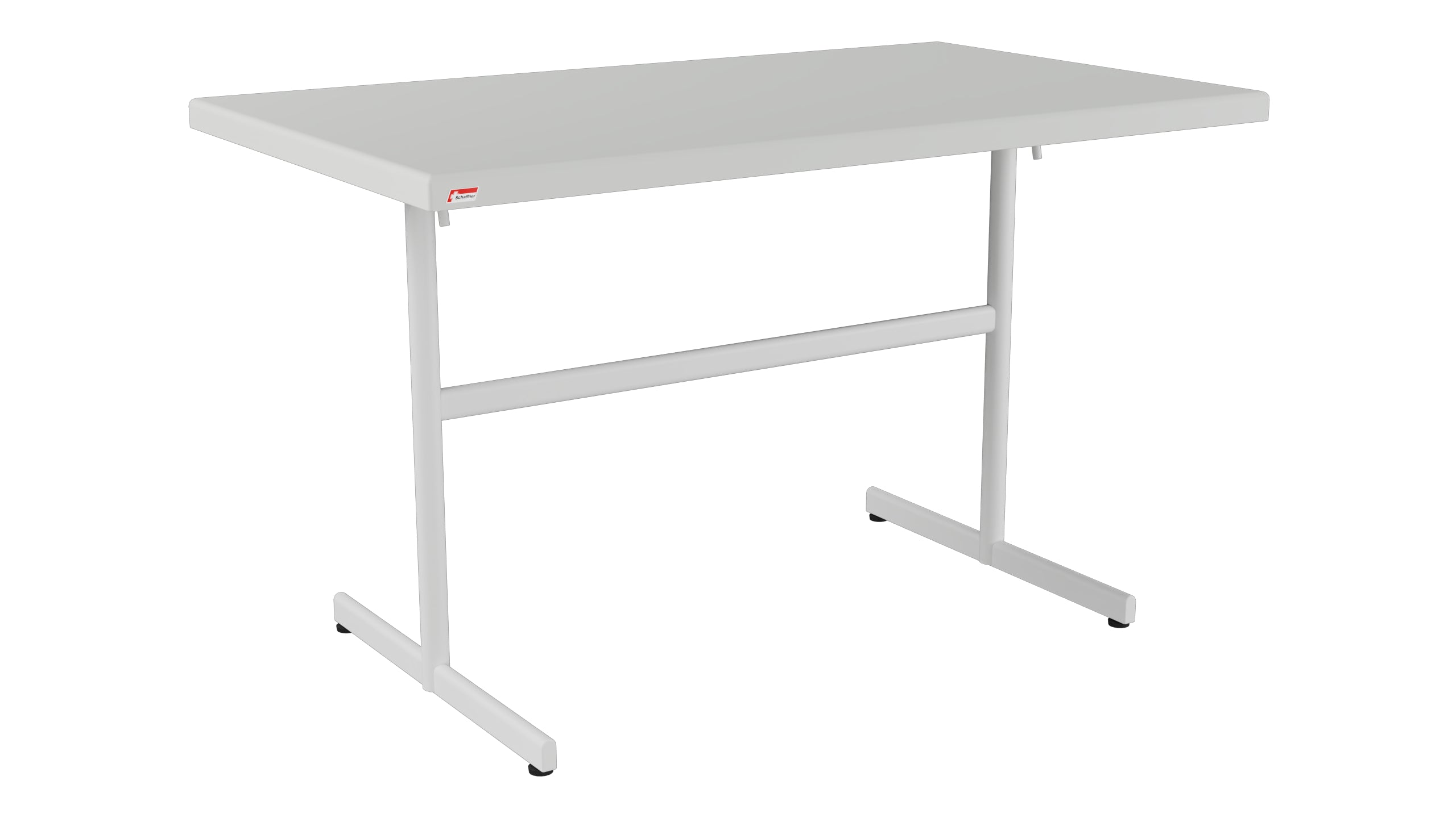 Bodensee Glasfaser-Gartentisch 120x70 klappbar in Alusilber präsentiert im Onlineshop von KAQTU Design AG. Gartentisch ist von Schaffner