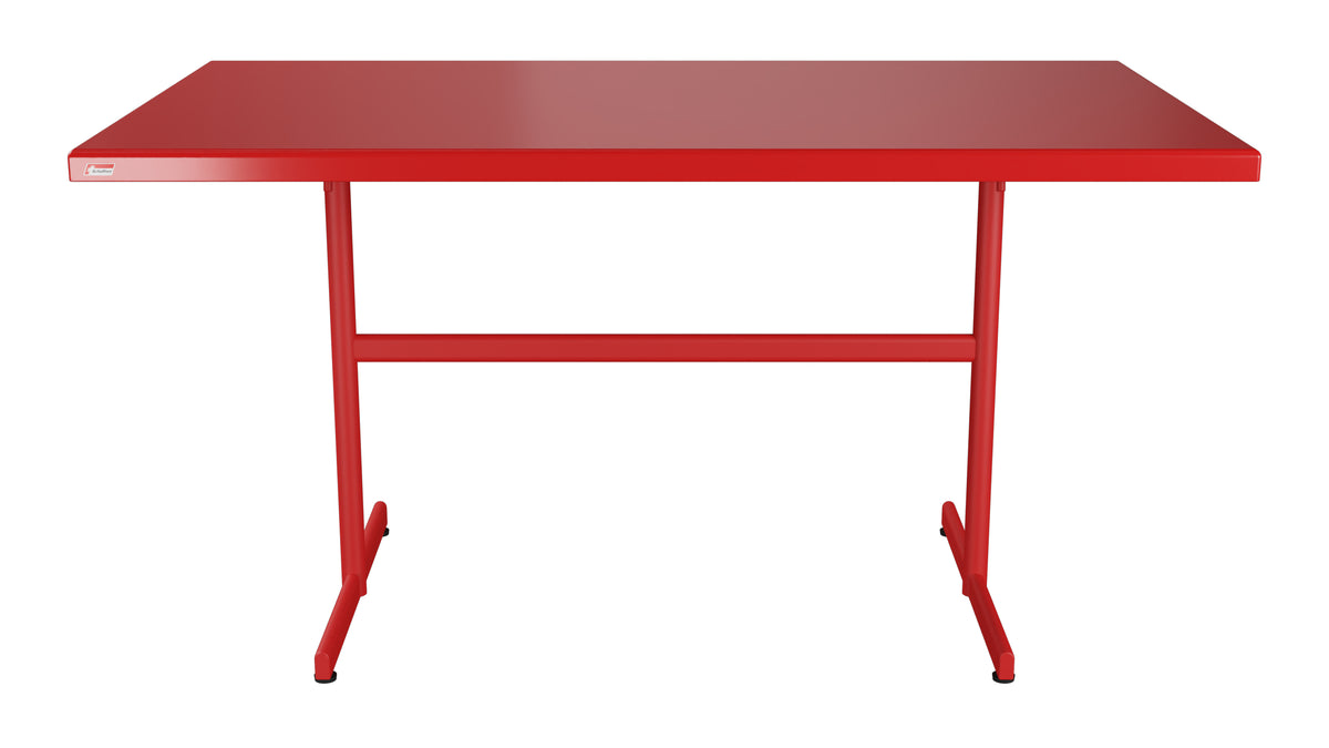 Bodensee Glasfaser-Gartentisch 140x80 klappbar in Rot präsentiert im Onlineshop von KAQTU Design AG. Gartentisch ist von Schaffner