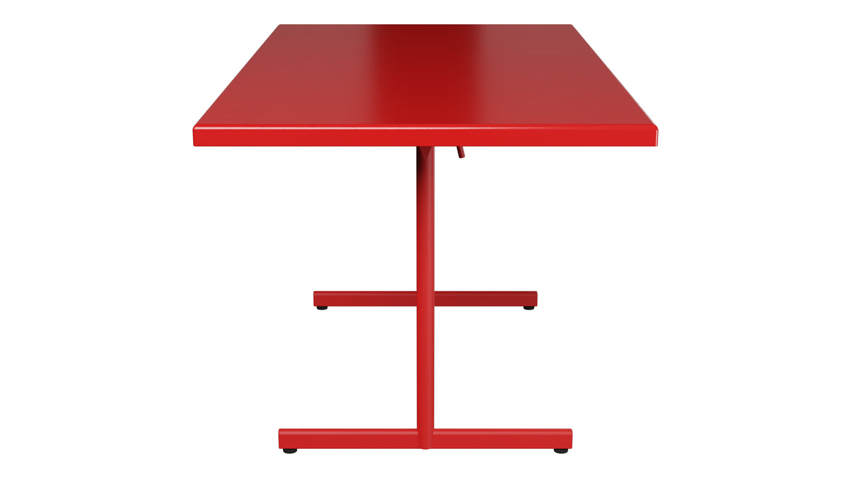 Bodensee Glasfaser-Gartentisch 140x80 klappbar in Rot präsentiert im Onlineshop von KAQTU Design AG. Gartentisch ist von Schaffner