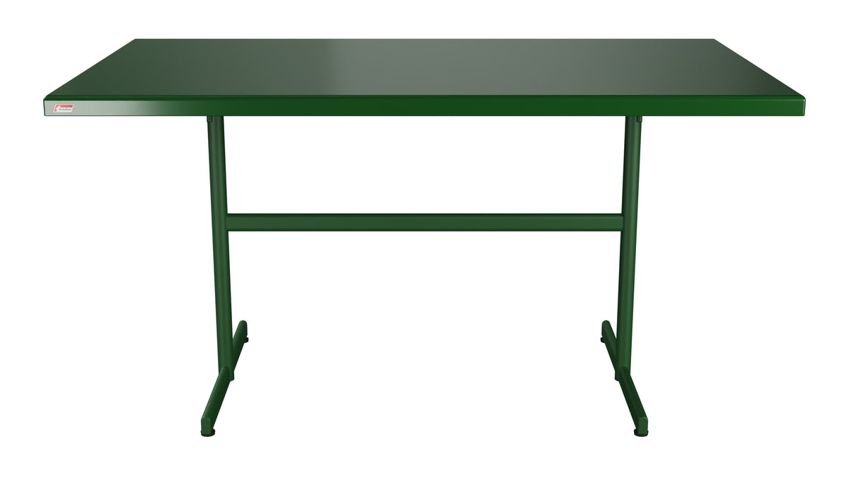 Bodensee Glasfaser-Gartentisch 140x80 klappbar in Tannengrün präsentiert im Onlineshop von KAQTU Design AG. Gartentisch ist von Schaffner