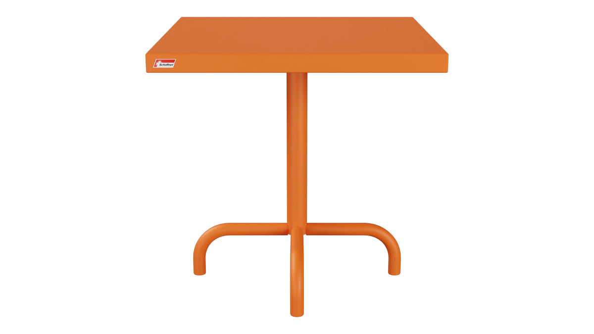 Säntis Metall-Beistelltisch Outdoor 50x50 / 50 in Orange präsentiert im Onlineshop von KAQTU Design AG. Beistelltisch Outdoor ist von Schaffner