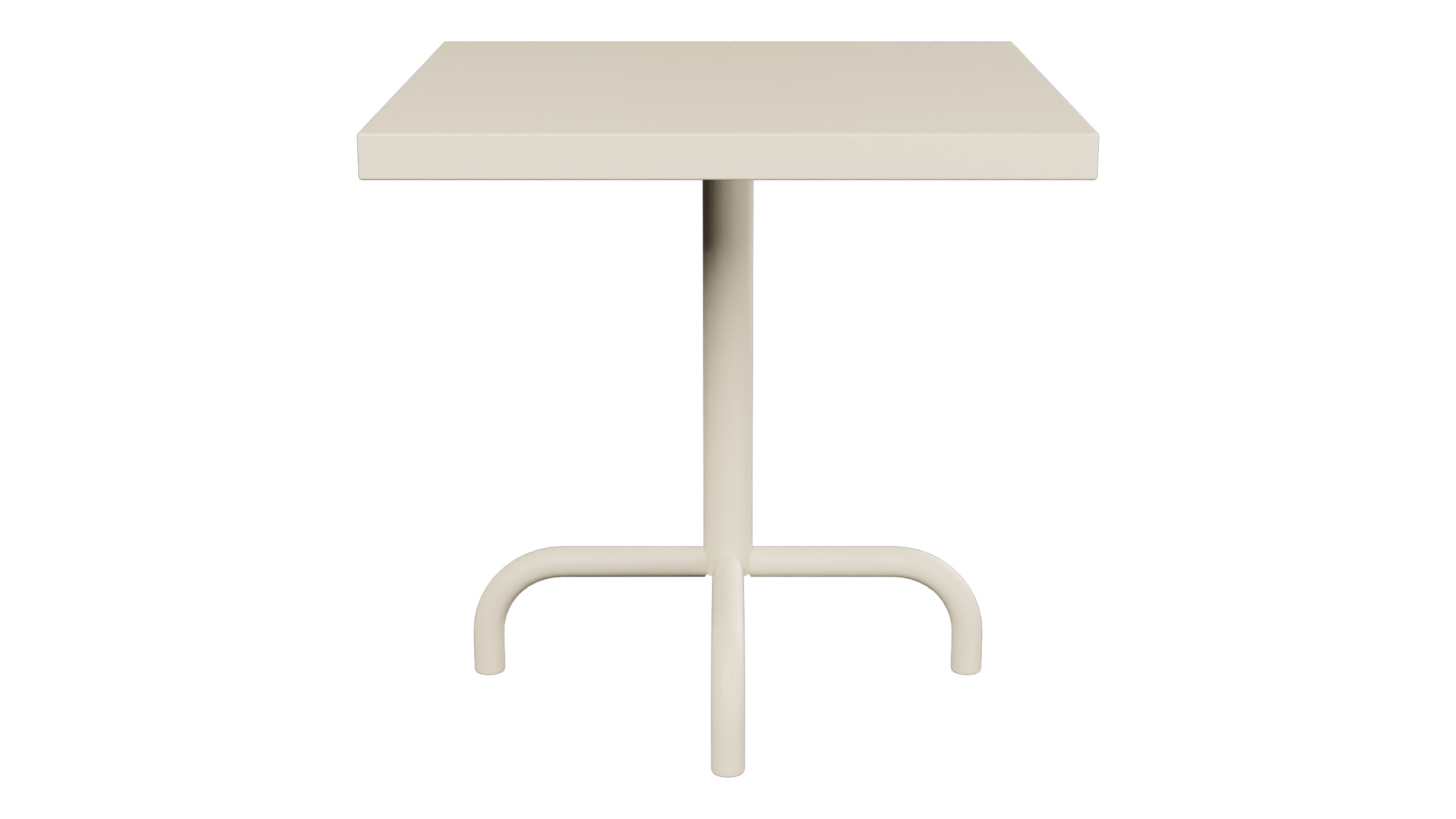 Säntis Metall-Beistelltisch Outdoor 50x50 / 50 in Pastellsand präsentiert im Onlineshop von KAQTU Design AG. Beistelltisch Outdoor ist von Schaffner