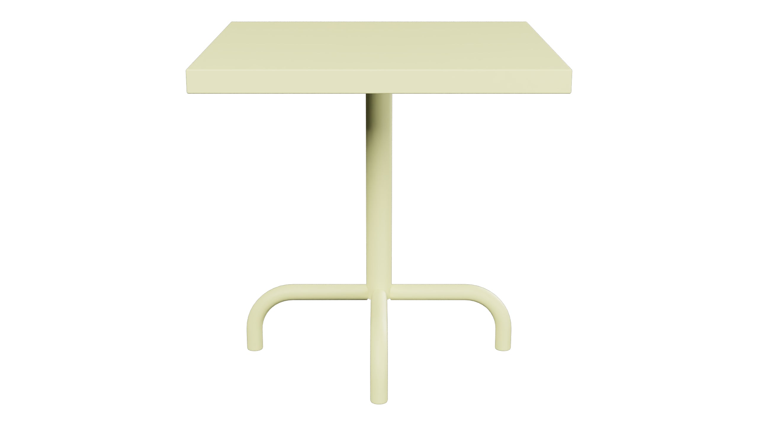 Säntis Metall-Beistelltisch Outdoor 50x50 / 50 in Buchsbaumgelb präsentiert im Onlineshop von KAQTU Design AG. Beistelltisch Outdoor ist von Schaffner