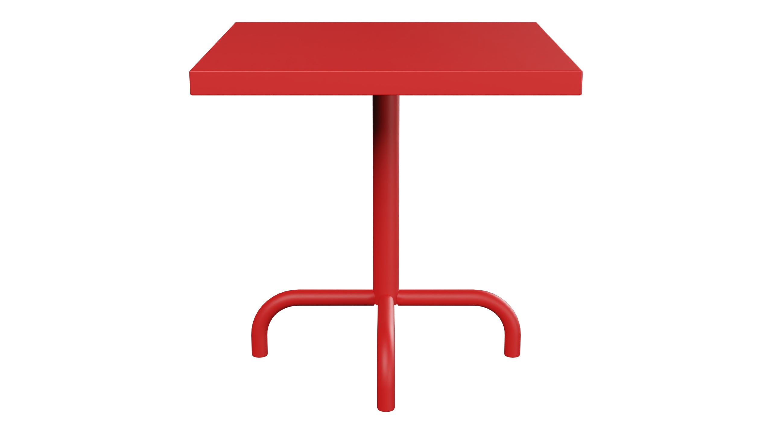 Säntis Metall-Beistelltisch Outdoor 50x50 / 50 in Rot präsentiert im Onlineshop von KAQTU Design AG. Beistelltisch Outdoor ist von Schaffner