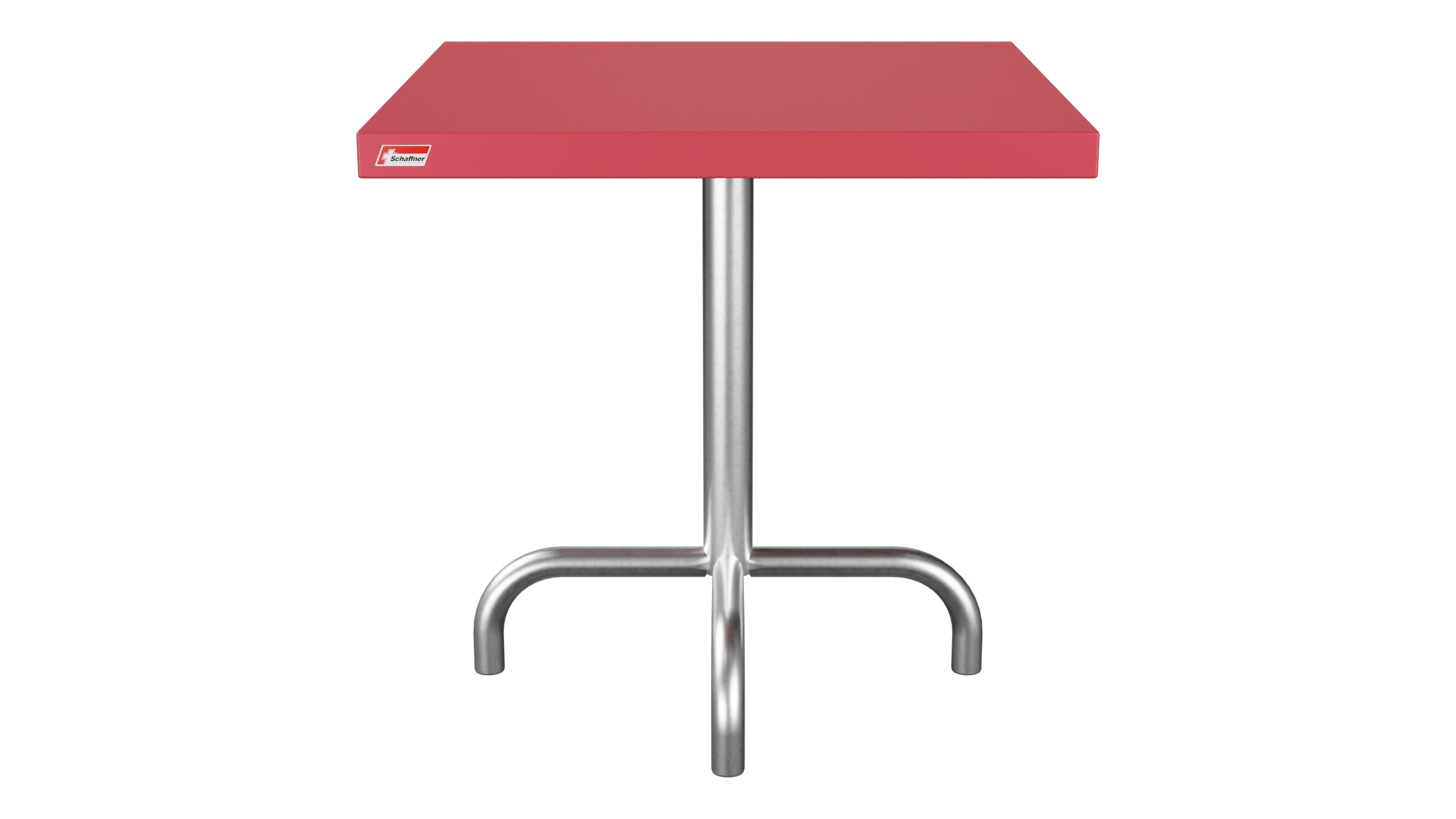 Säntis Metall-Beistelltisch Outdoor 50x50 / 50 in Ahornrot präsentiert im Onlineshop von KAQTU Design AG. Beistelltisch Outdoor ist von Schaffner