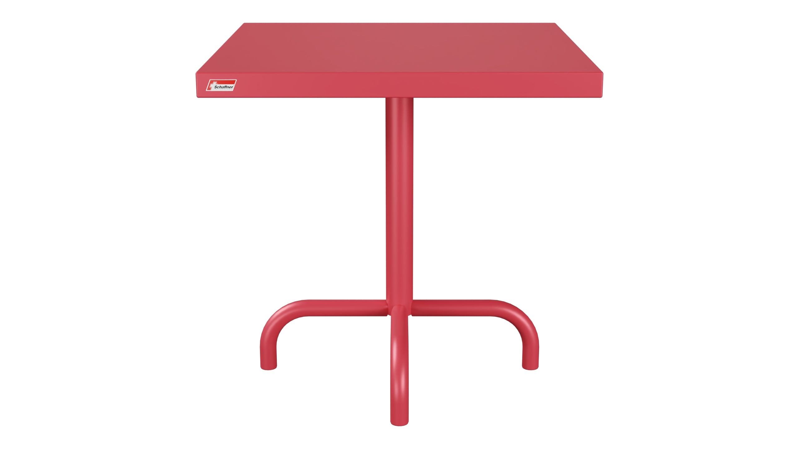 Säntis Metall-Beistelltisch Outdoor 50x50 / 50 in Ahornrot präsentiert im Onlineshop von KAQTU Design AG. Beistelltisch Outdoor ist von Schaffner