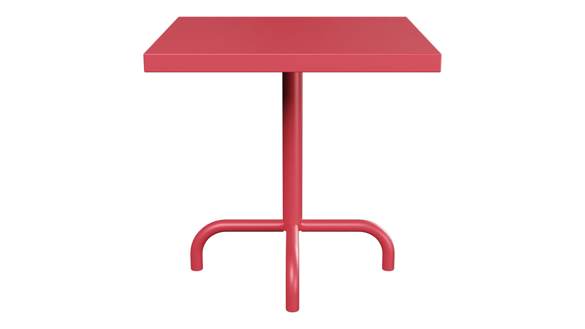 Säntis Metall-Beistelltisch Outdoor 50x50 / 50 in Ahornrot präsentiert im Onlineshop von KAQTU Design AG. Beistelltisch Outdoor ist von Schaffner