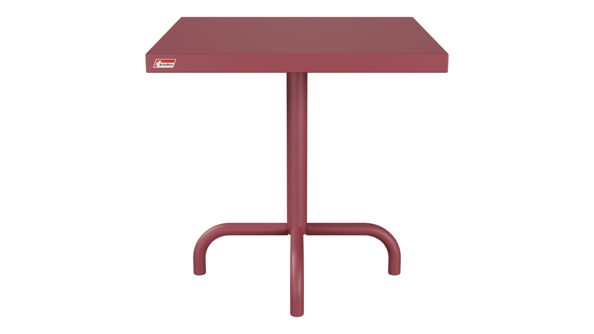 Säntis Metall-Beistelltisch Outdoor 50x50 / 50 in Bordeaux präsentiert im Onlineshop von KAQTU Design AG. Beistelltisch Outdoor ist von Schaffner