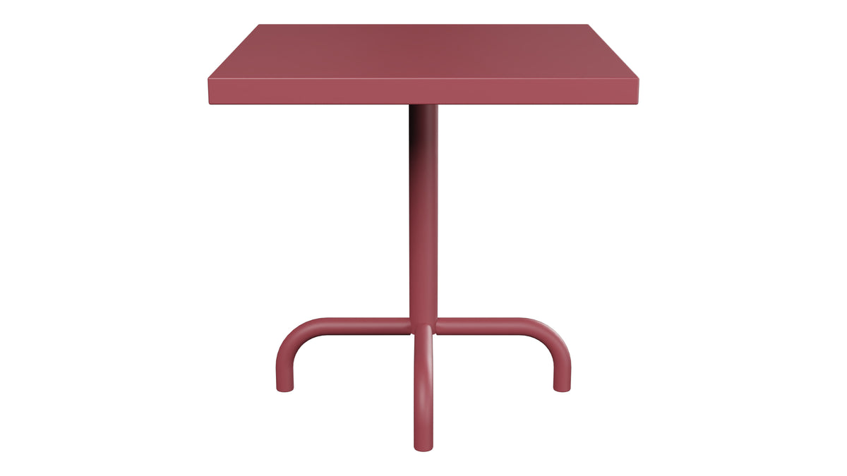 Säntis Metall-Beistelltisch Outdoor 50x50 / 50 in Bordeaux präsentiert im Onlineshop von KAQTU Design AG. Beistelltisch Outdoor ist von Schaffner