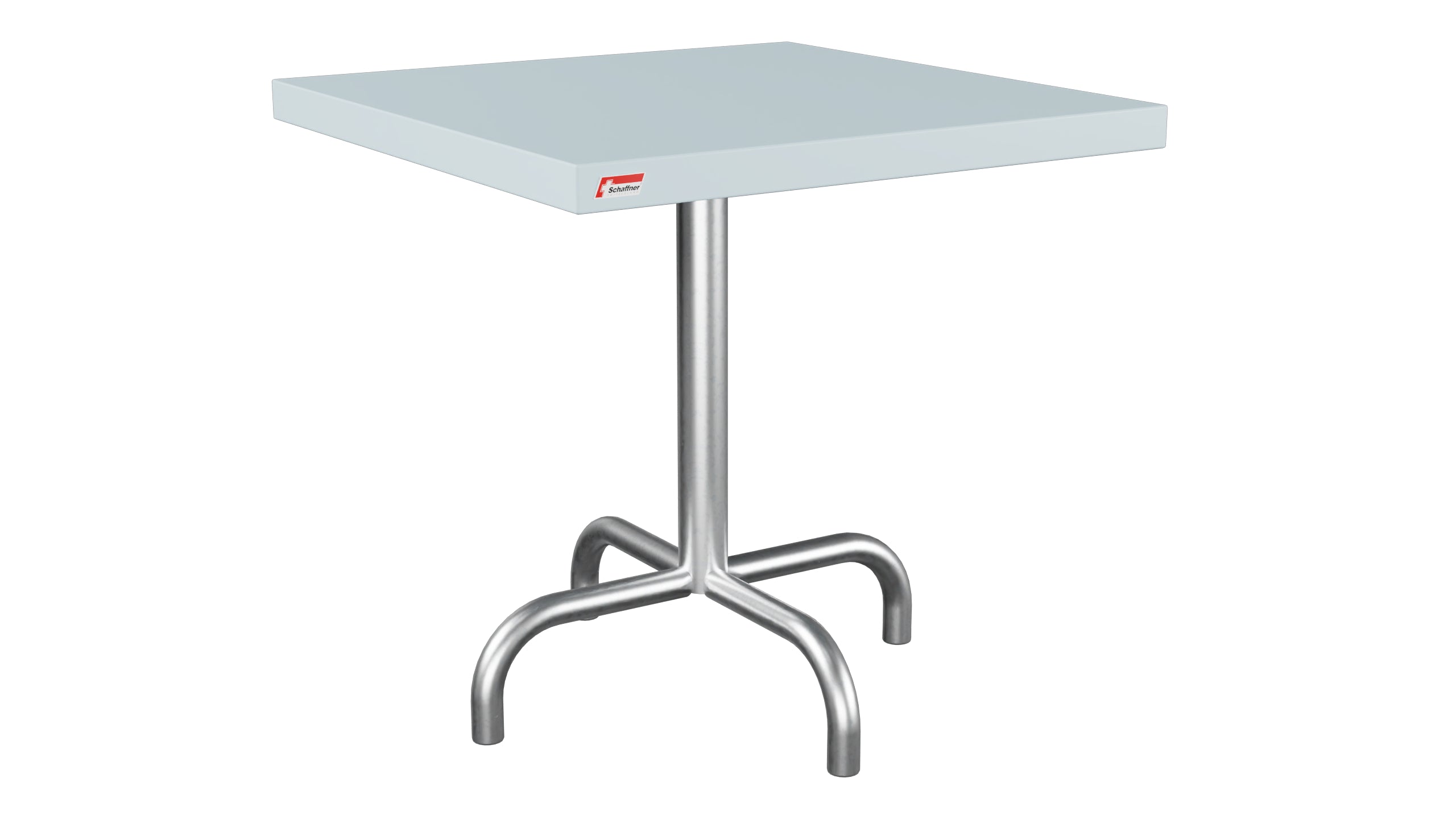 Säntis Metall-Beistelltisch Outdoor 50x50 / 50 in Pastellblau präsentiert im Onlineshop von KAQTU Design AG. Beistelltisch Outdoor ist von Schaffner