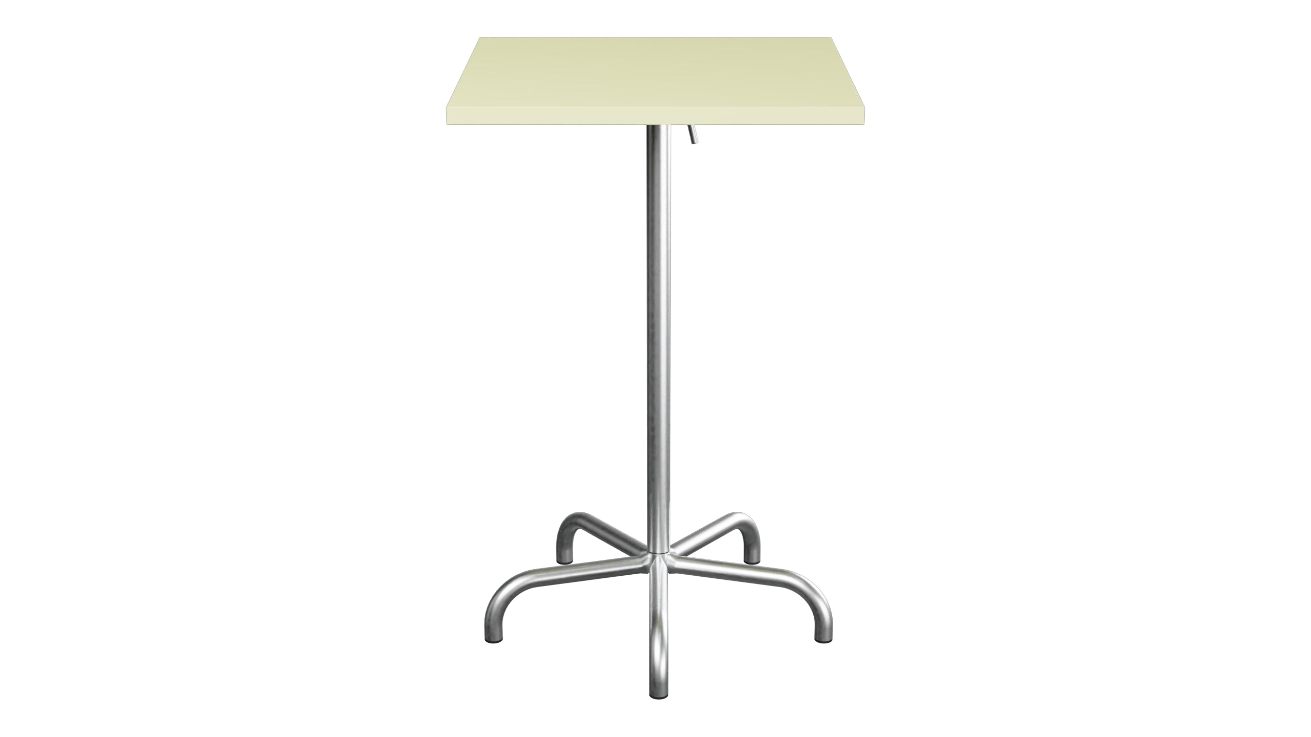 Säntis Metall-Stehtisch Outdoor 70x70 / 110 klappbar in Buchsbaumgelb präsentiert im Onlineshop von KAQTU Design AG. Hochtisch Outdoor ist von Schaffner