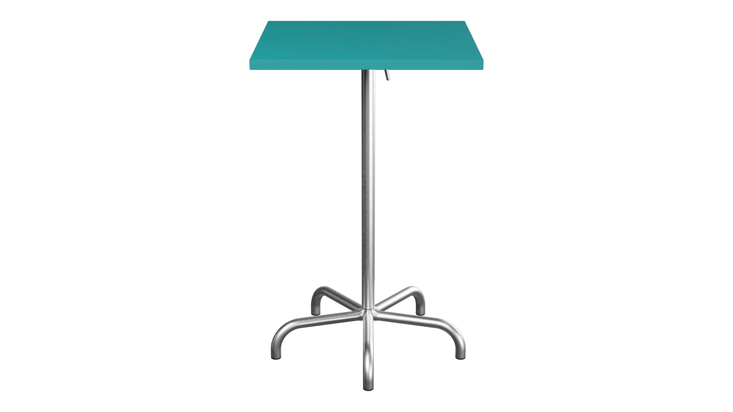 Säntis Metall-Stehtisch Outdoor 70x70 / 110 klappbar in Kaliblau präsentiert im Onlineshop von KAQTU Design AG. Hochtisch Outdoor ist von Schaffner