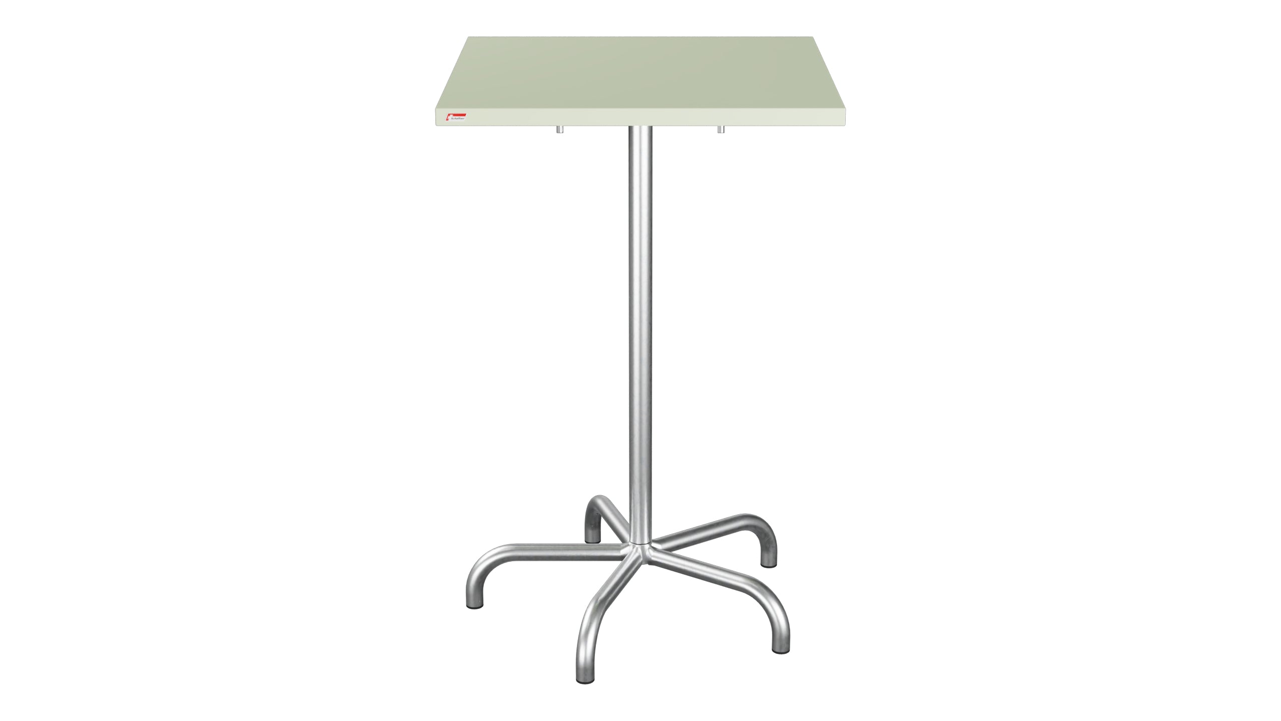 Säntis Metall-Stehtisch Outdoor 70x70 / 110 klappbar in Pastellgrün präsentiert im Onlineshop von KAQTU Design AG. Hochtisch Outdoor ist von Schaffner