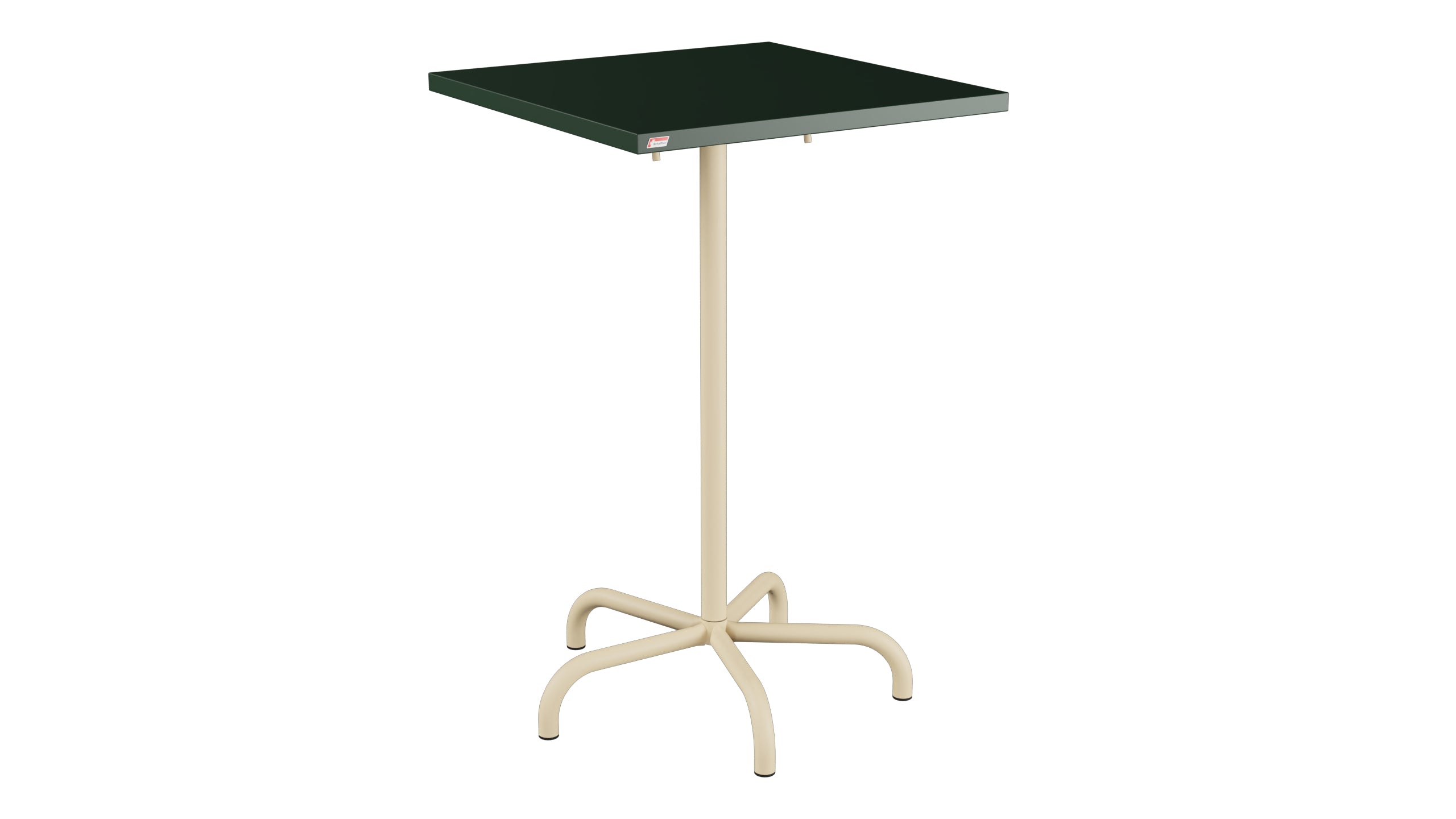 Säntis Metall-Stehtisch Outdoor 70x70 / 110 klappbar in Tannengrün präsentiert im Onlineshop von KAQTU Design AG. Hochtisch Outdoor ist von Schaffner
