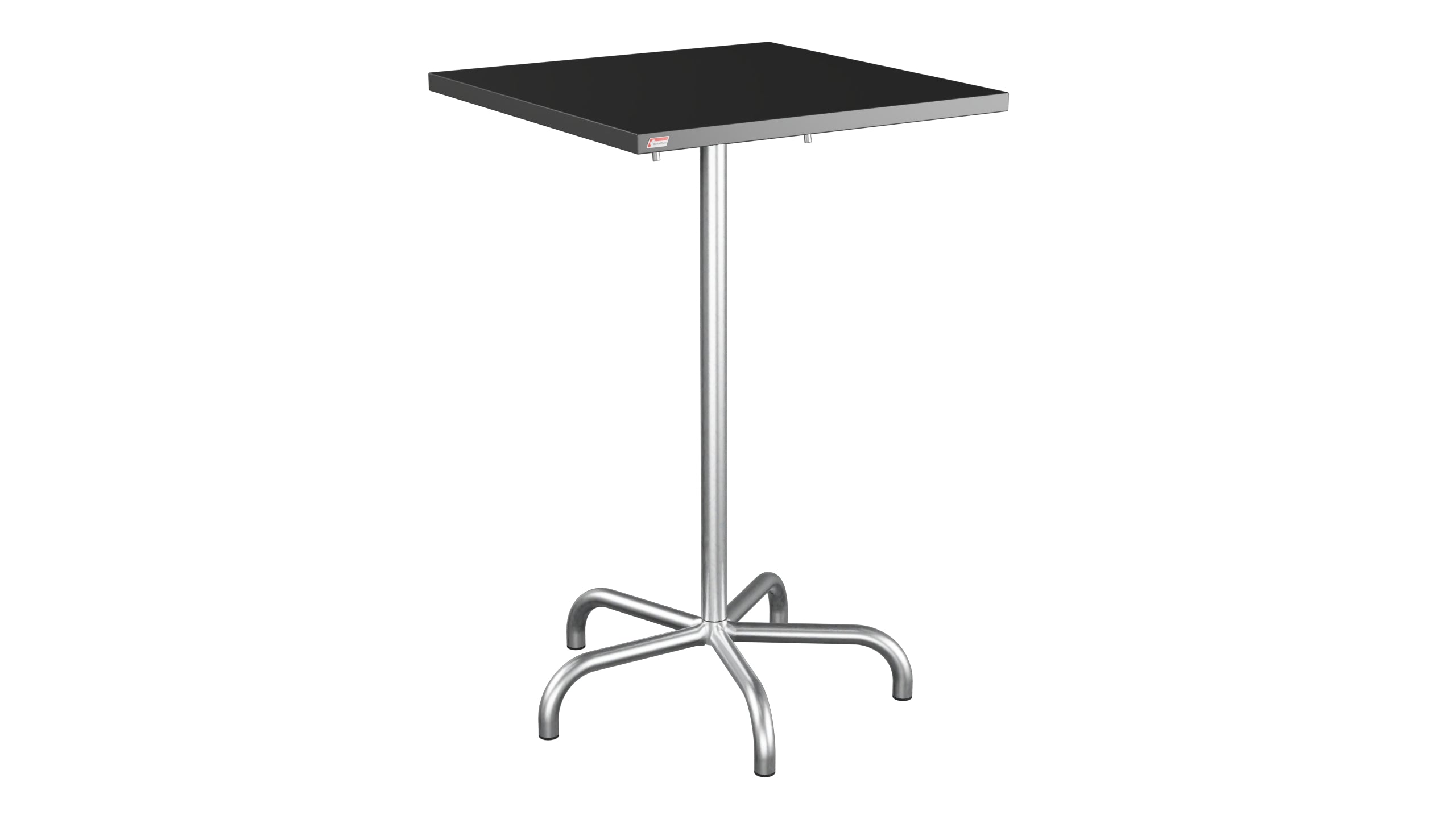 Säntis Metall-Stehtisch Outdoor 70x70 / 110 klappbar in Anthrazit präsentiert im Onlineshop von KAQTU Design AG. Hochtisch Outdoor ist von Schaffner
