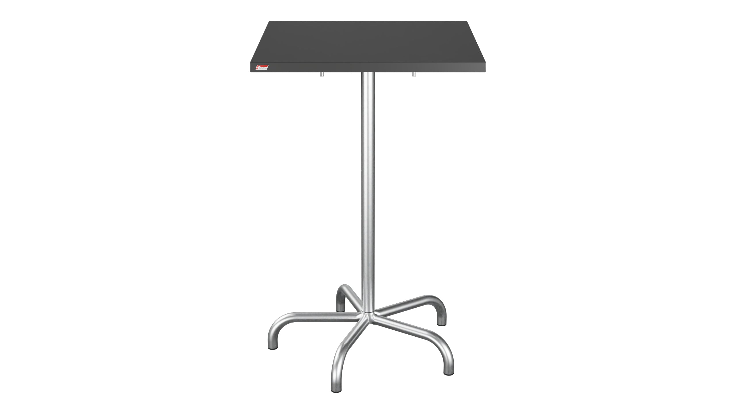Säntis Metall-Stehtisch Outdoor 70x70 / 110 klappbar in Anthrazit präsentiert im Onlineshop von KAQTU Design AG. Hochtisch Outdoor ist von Schaffner
