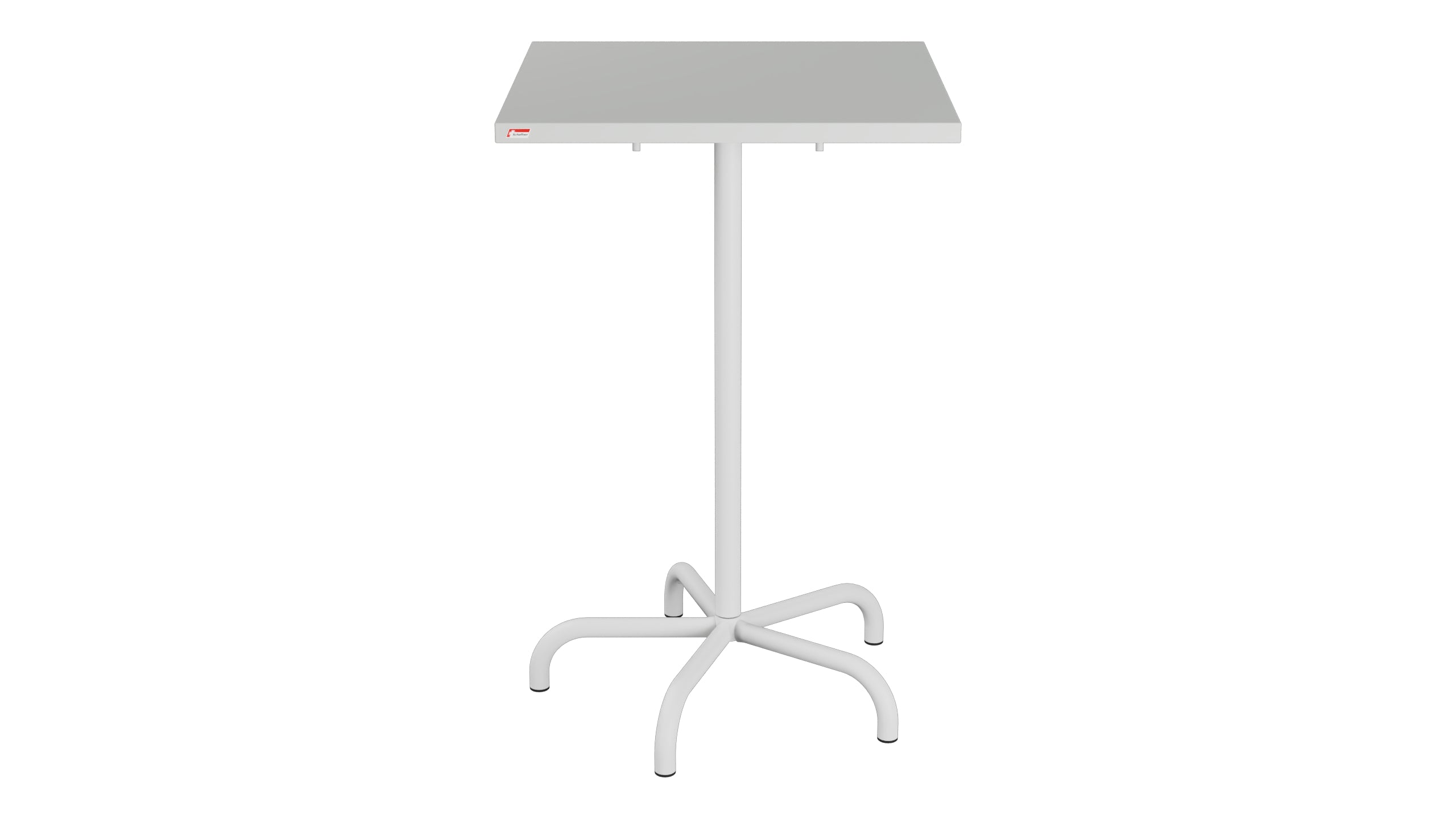 Säntis Metall-Stehtisch Outdoor 70x70 / 110 klappbar in Alusilber präsentiert im Onlineshop von KAQTU Design AG. Hochtisch Outdoor ist von Schaffner
