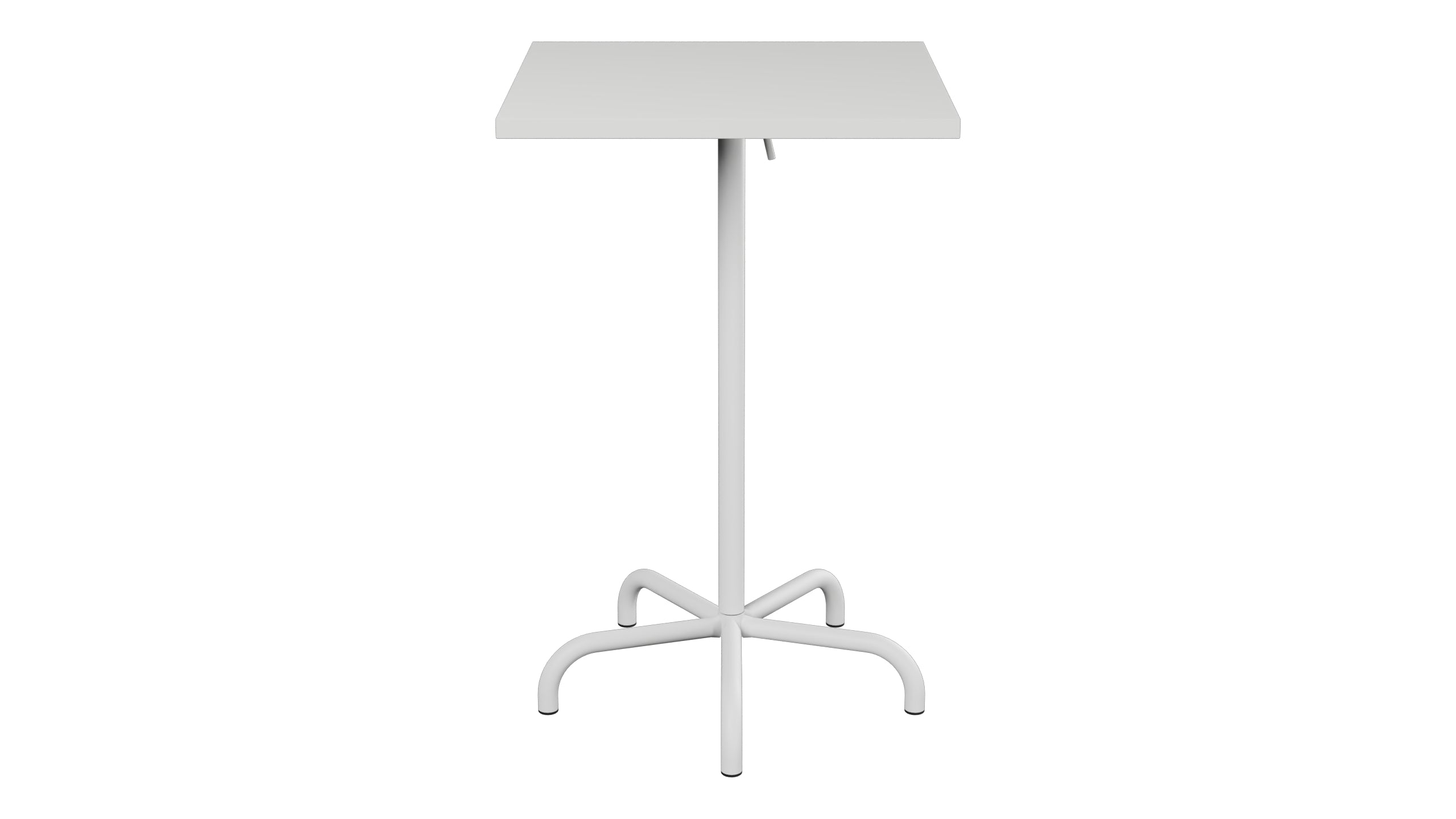 Säntis Metall-Stehtisch Outdoor 70x70 / 110 klappbar in Alusilber präsentiert im Onlineshop von KAQTU Design AG. Hochtisch Outdoor ist von Schaffner