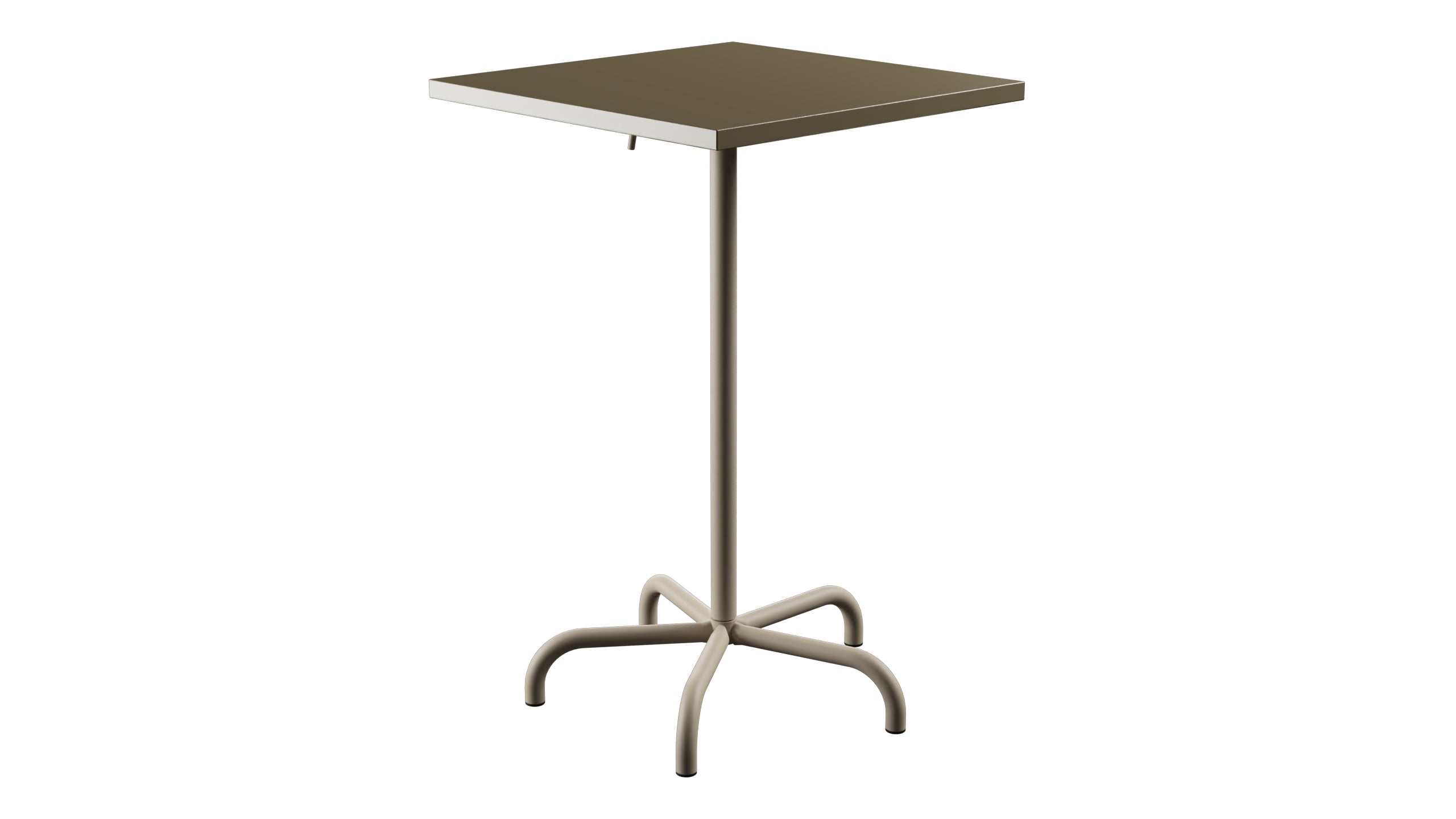 Säntis Metall-Stehtisch Outdoor 70x70 / 110 klappbar in Champagner präsentiert im Onlineshop von KAQTU Design AG. Hochtisch Outdoor ist von Schaffner
