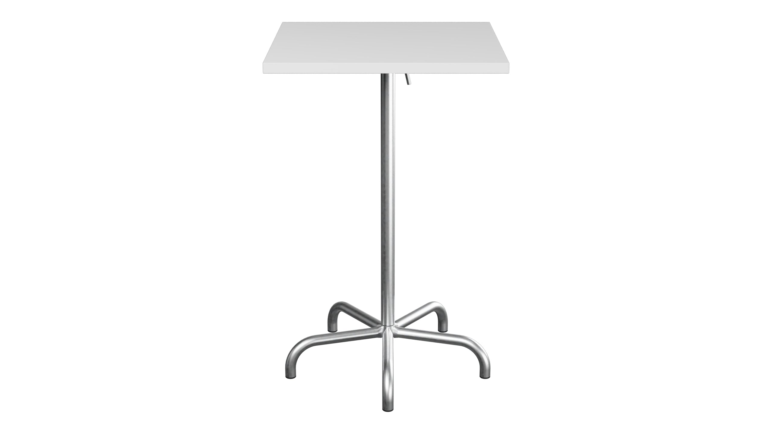 Säntis Metall-Stehtisch Outdoor 70x70 / 110 klappbar in Weiss präsentiert im Onlineshop von KAQTU Design AG. Hochtisch Outdoor ist von Schaffner