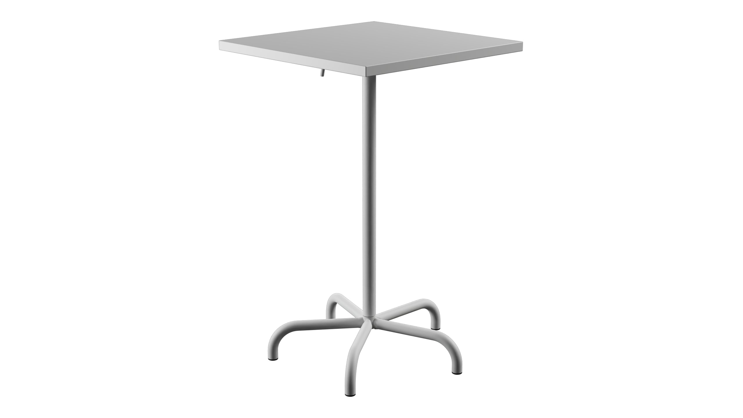 Säntis Metall-Stehtisch Outdoor 70x70 / 110 klappbar in Weiss präsentiert im Onlineshop von KAQTU Design AG. Hochtisch Outdoor ist von Schaffner