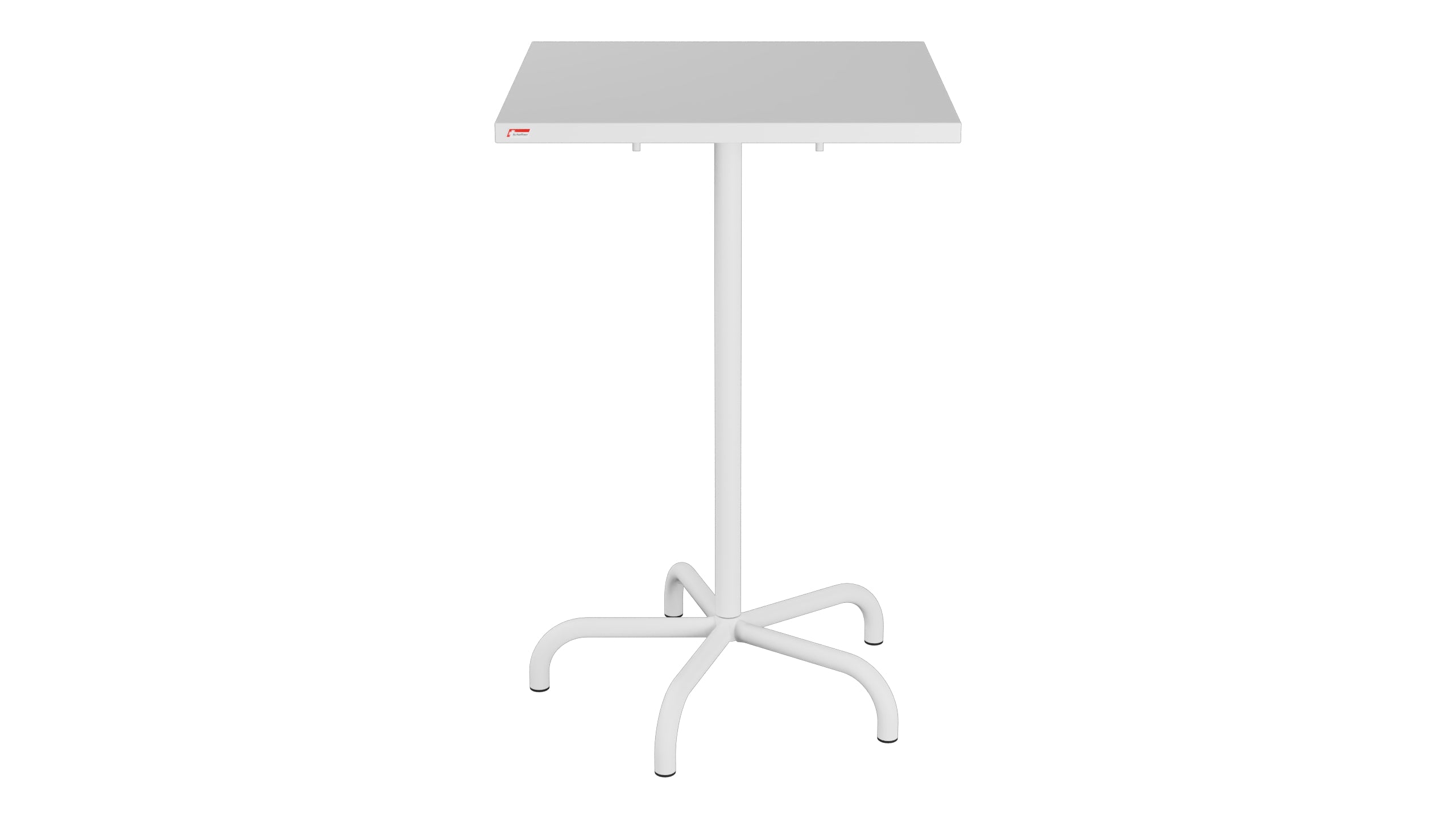Säntis Metall-Stehtisch Outdoor 70x70 / 110 klappbar in Weiss präsentiert im Onlineshop von KAQTU Design AG. Hochtisch Outdoor ist von Schaffner