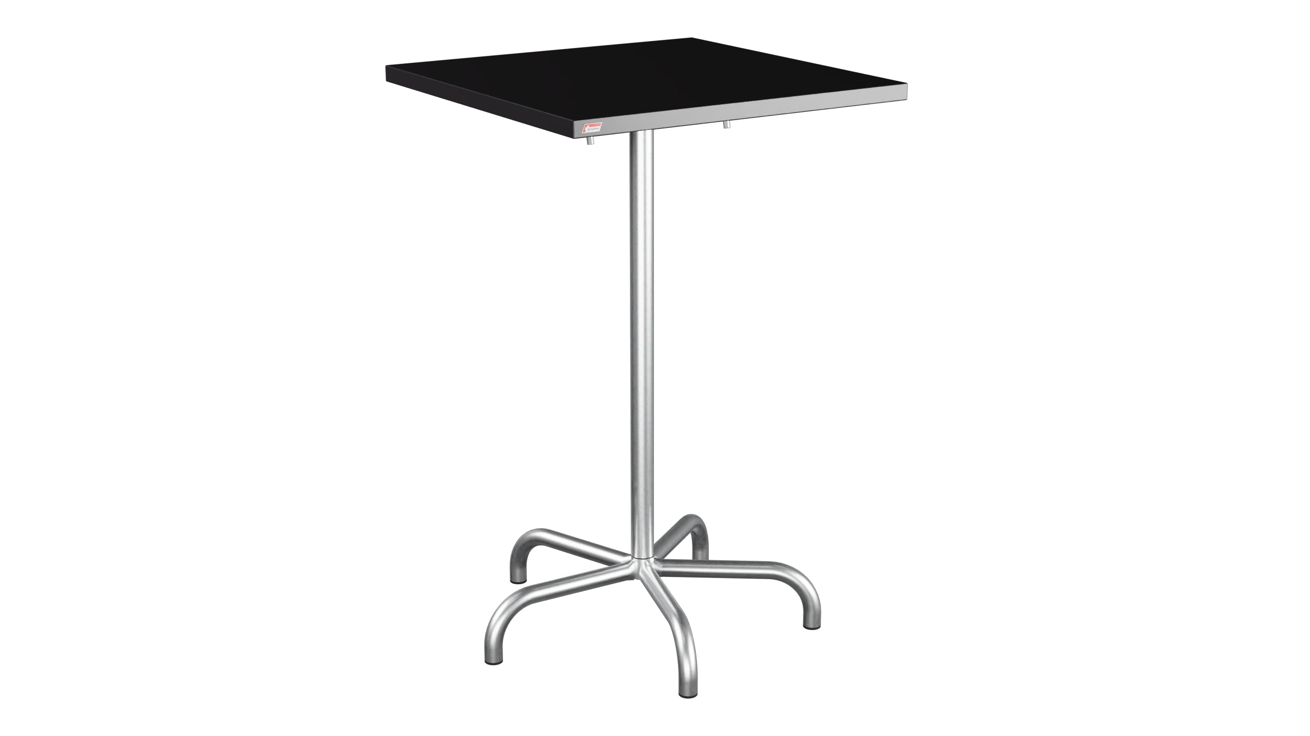 Säntis Metall-Stehtisch Outdoor 70x70 / 110 klappbar in Schwarz präsentiert im Onlineshop von KAQTU Design AG. Hochtisch Outdoor ist von Schaffner