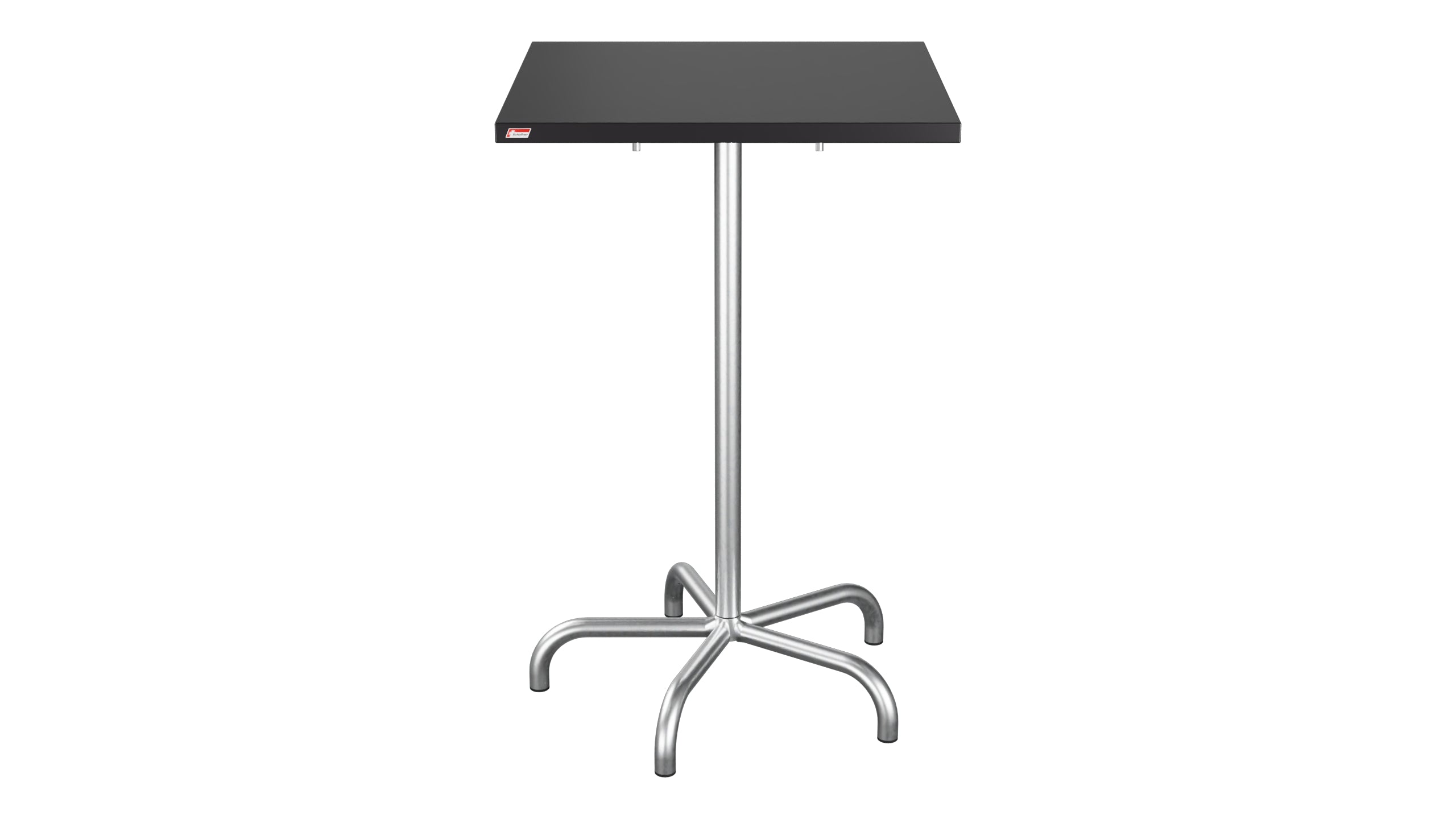 Säntis Metall-Stehtisch Outdoor 70x70 / 110 klappbar in Schwarz präsentiert im Onlineshop von KAQTU Design AG. Hochtisch Outdoor ist von Schaffner