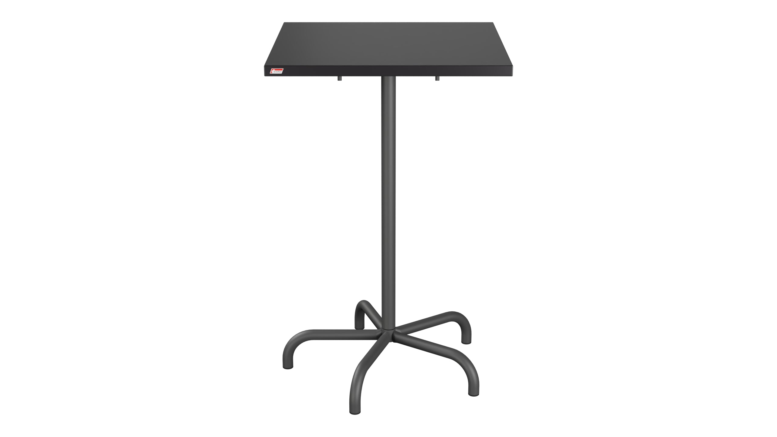Säntis Metall-Stehtisch Outdoor 70x70 / 110 klappbar in Schwarz präsentiert im Onlineshop von KAQTU Design AG. Hochtisch Outdoor ist von Schaffner