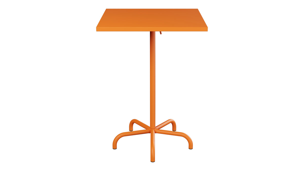 Säntis Metall-Stehtisch Outdoor 80x80 /110 klappbar in Orange präsentiert im Onlineshop von KAQTU Design AG. Hochtisch Outdoor ist von Schaffner
